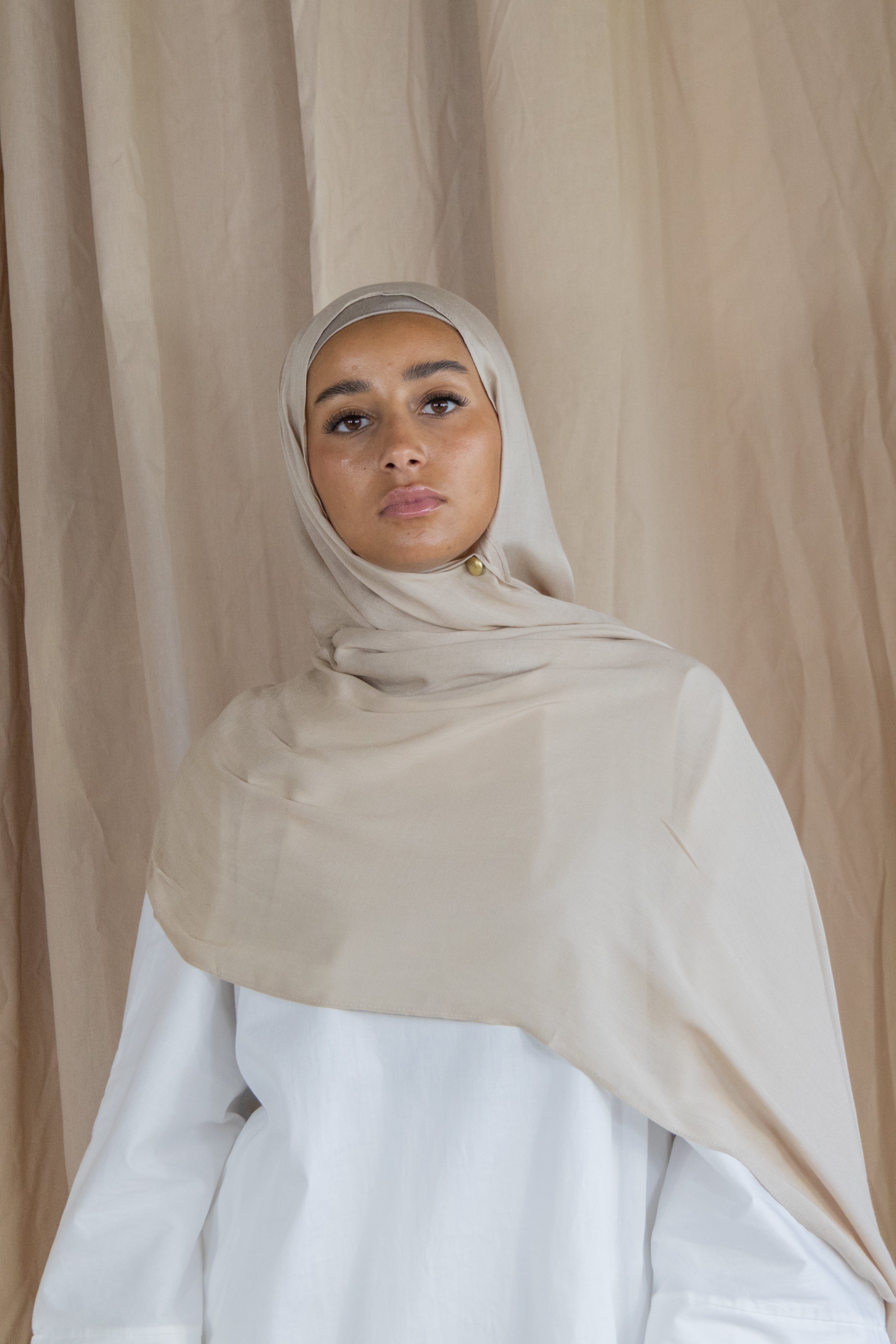 Hijab en modal - Cream