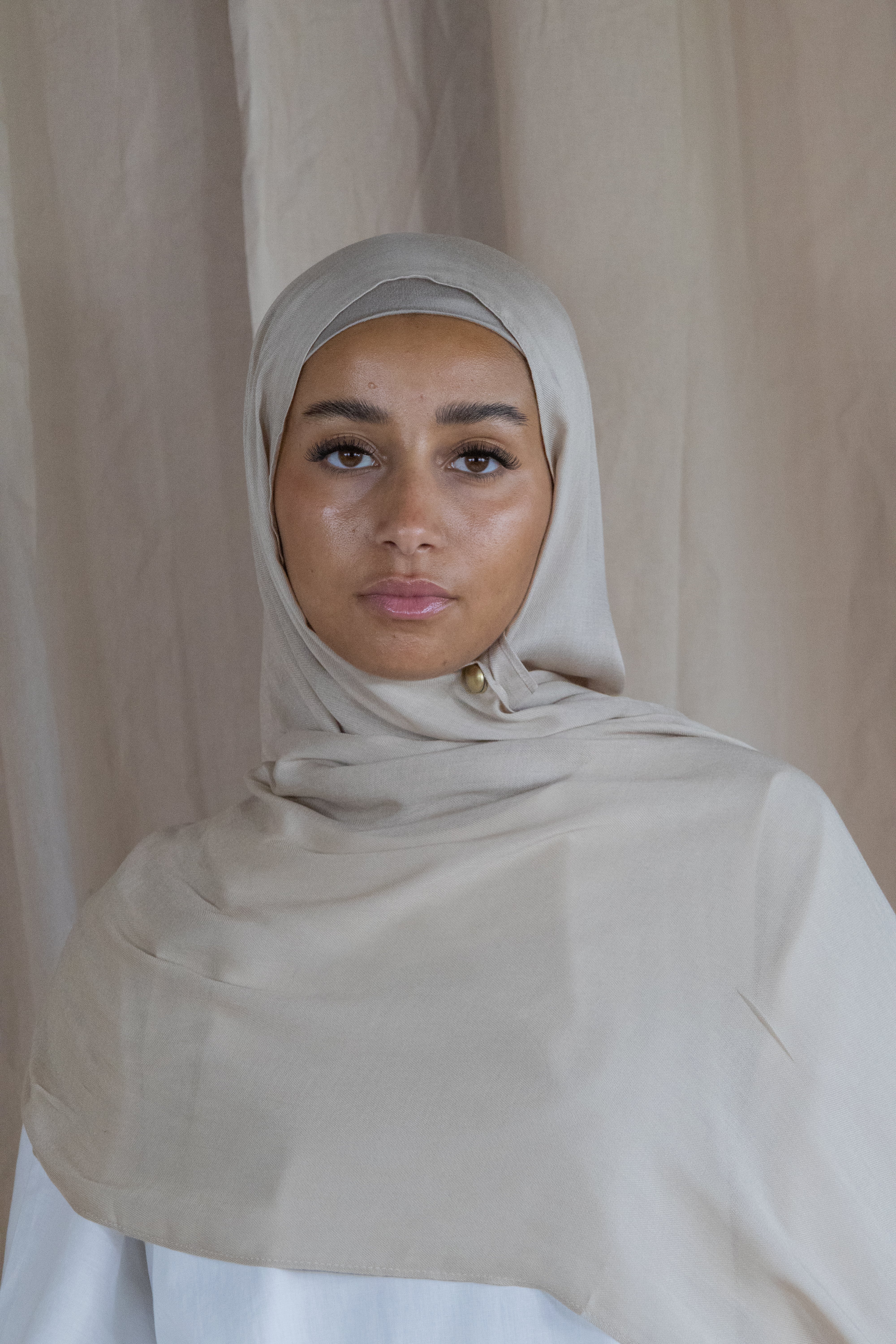 Hijab en modal - Cream