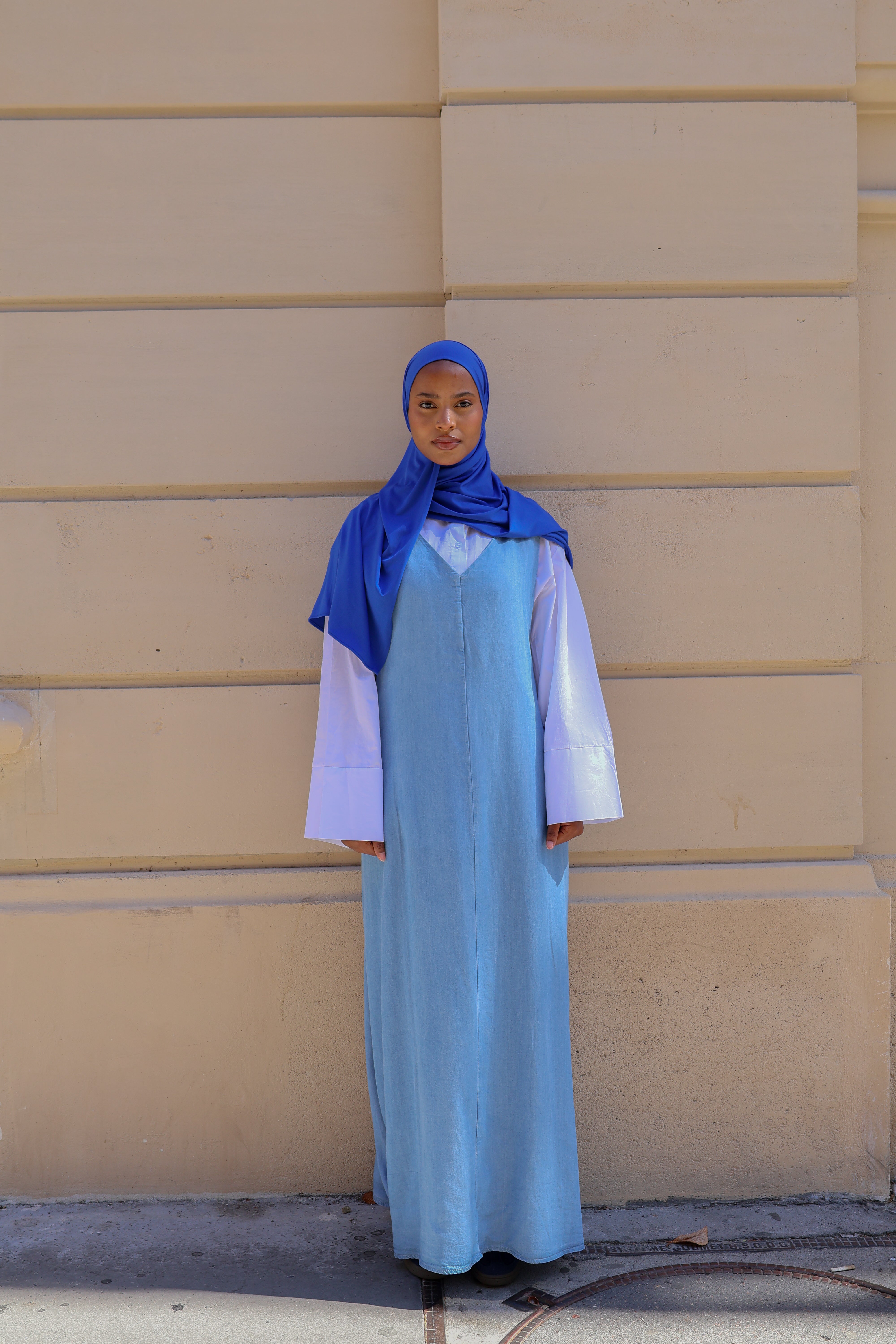 Robe sans manches tencele - Bleu ciel