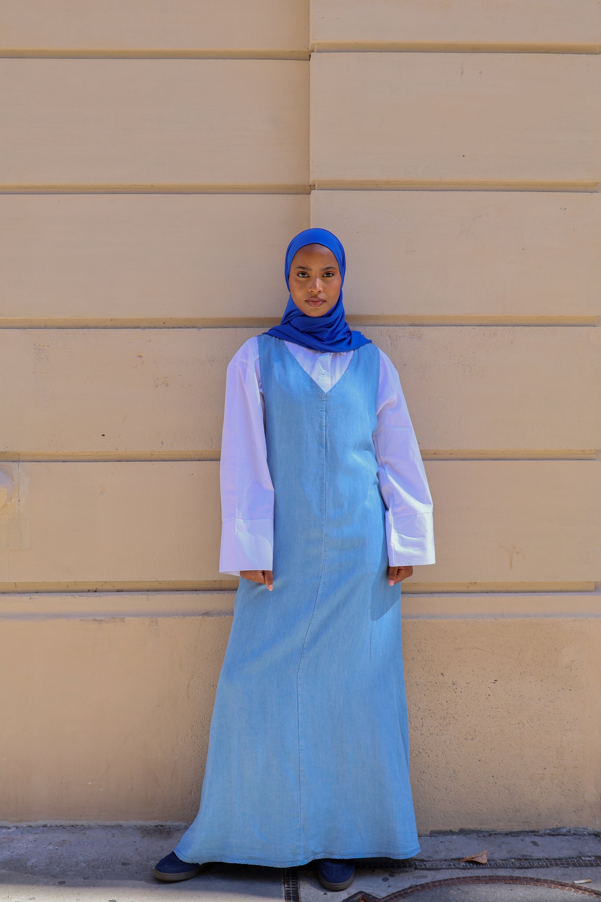 Robe sans manches tencele - Bleu ciel