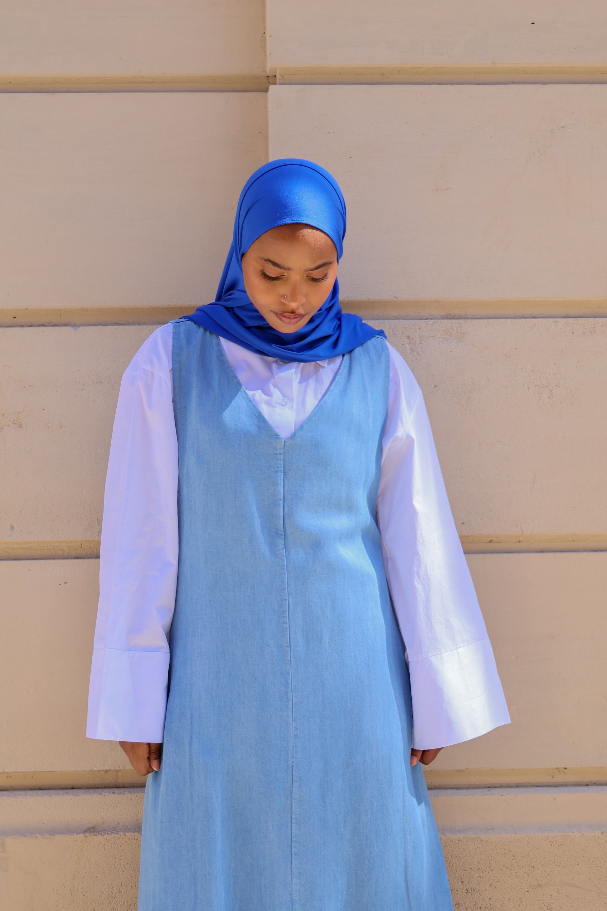 Robe sans manches tencele - Bleu ciel
