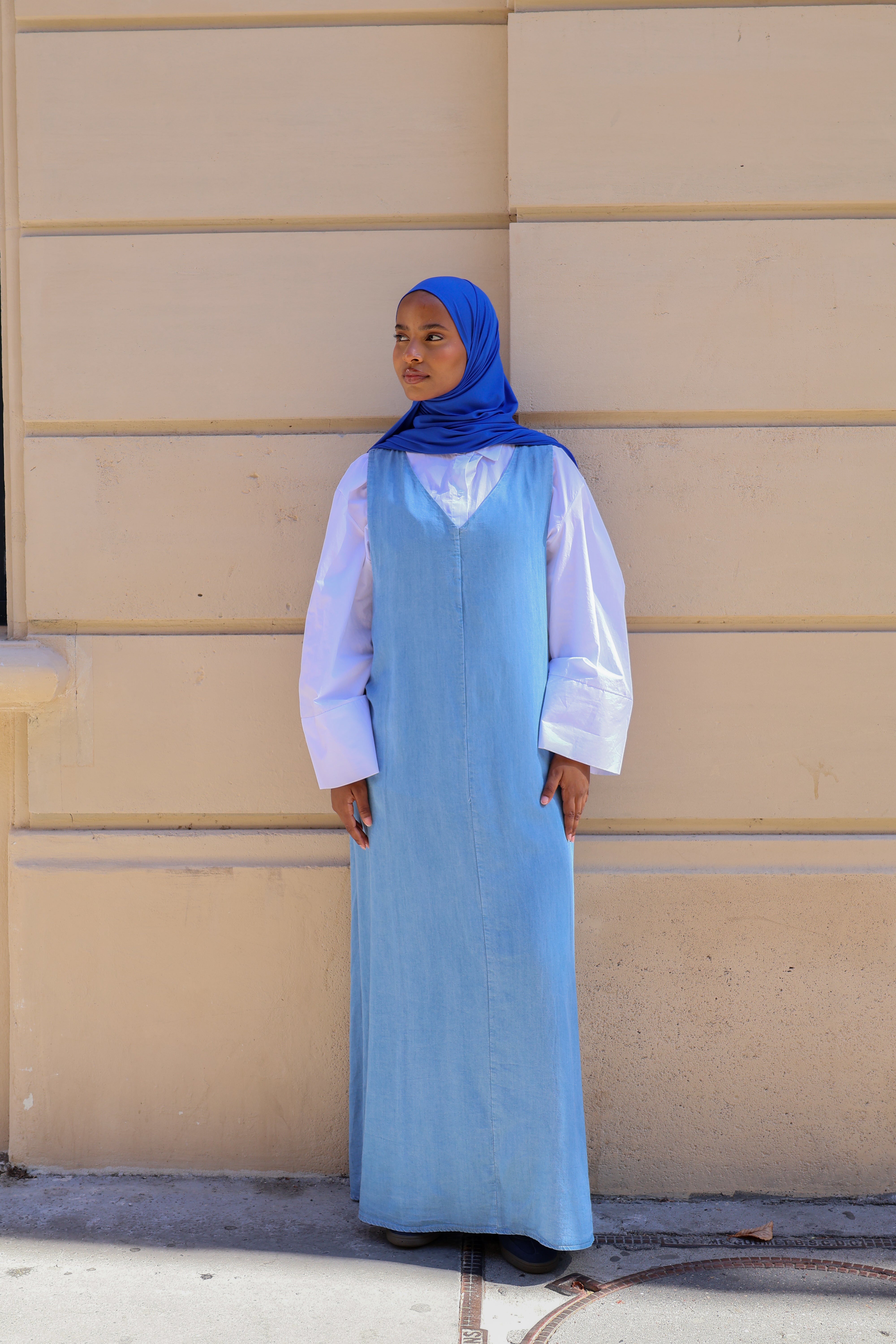 Robe sans manches tencele - Bleu ciel