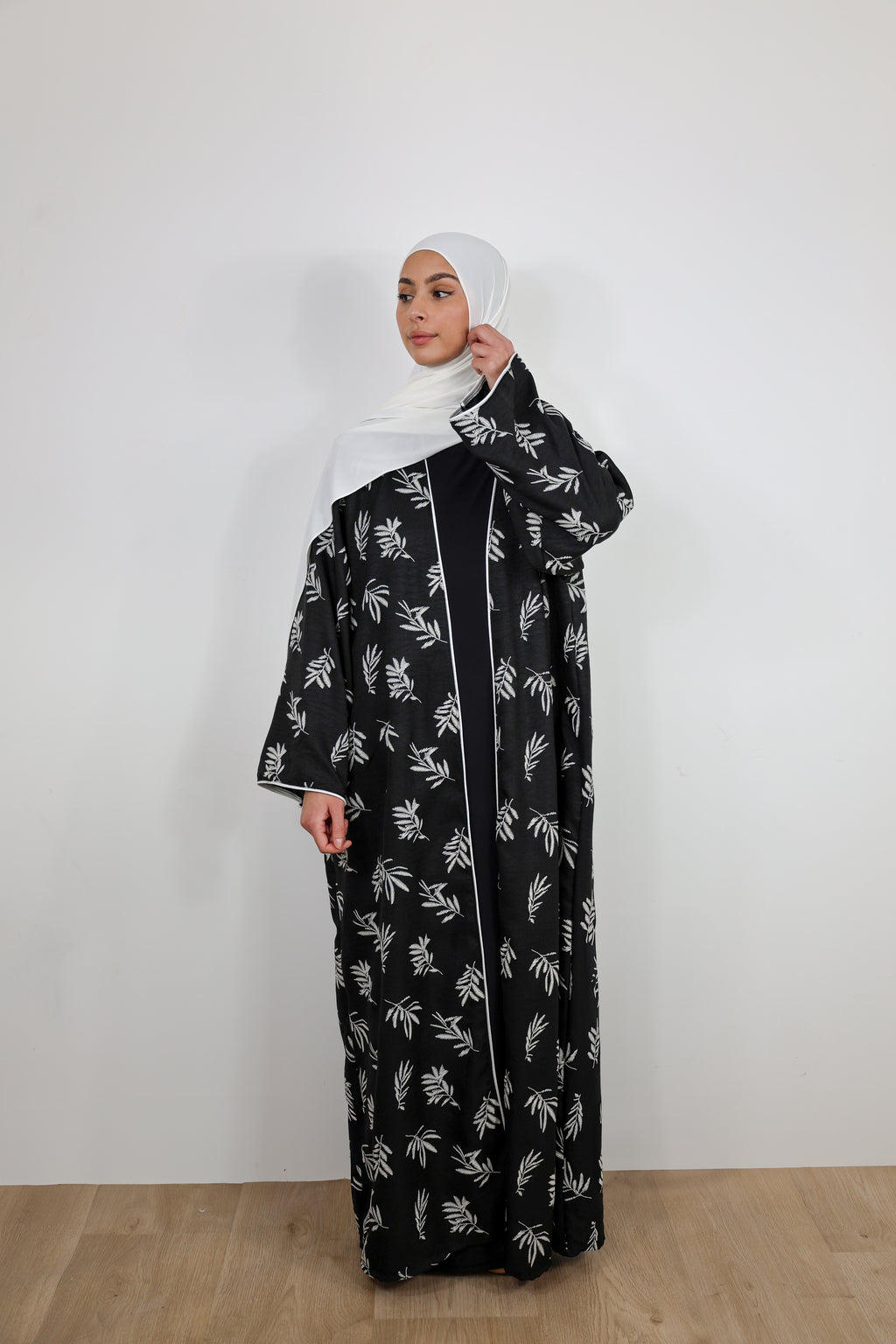Kimono à motifs - Noir