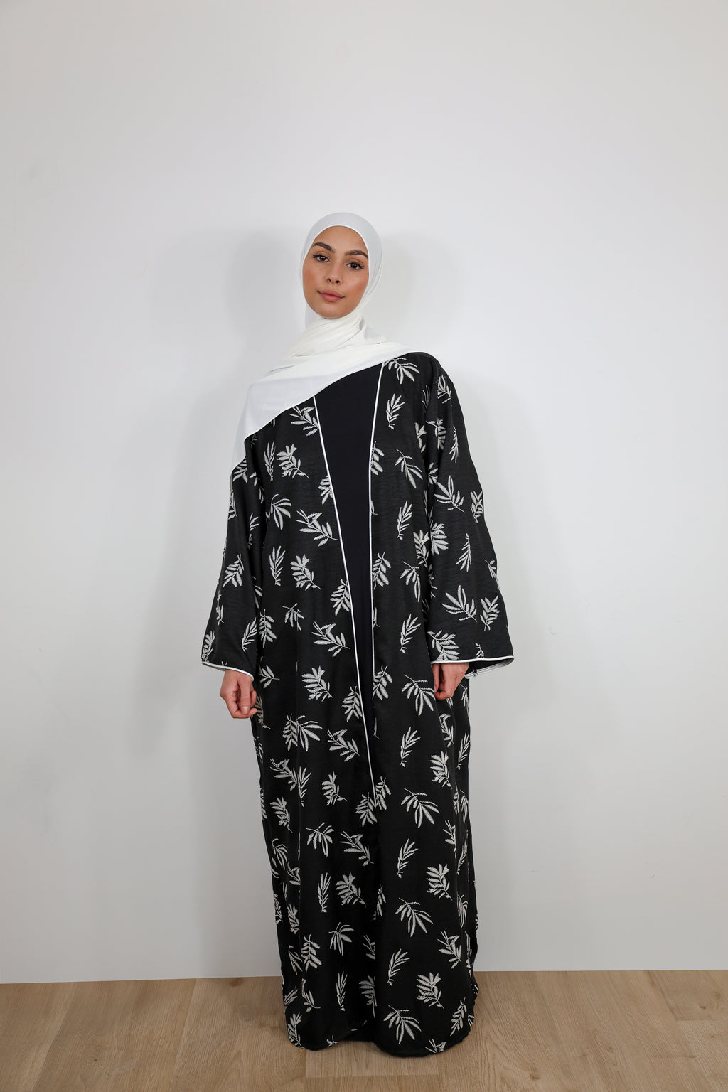 Kimono à motifs - Noir