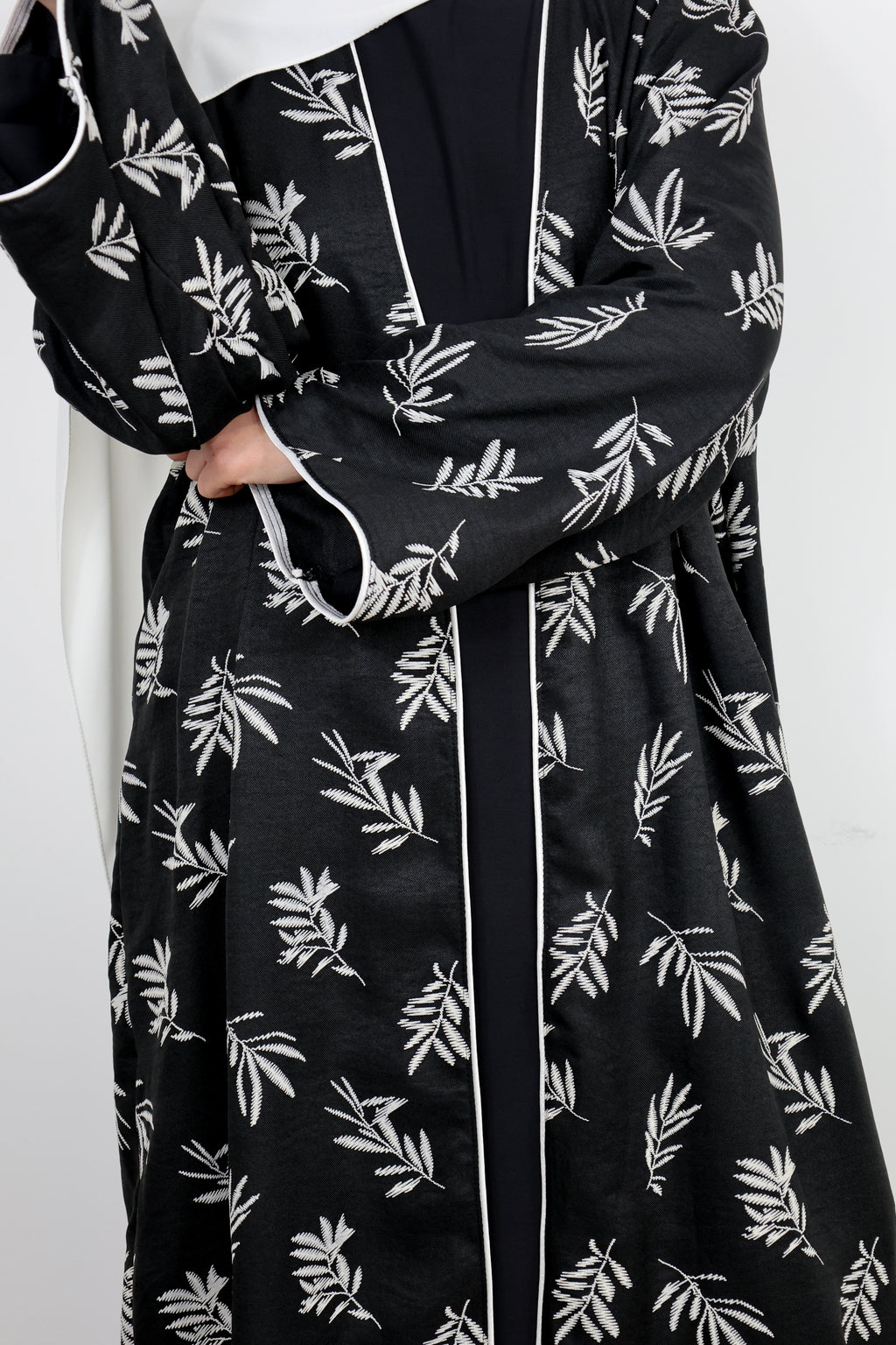 Kimono à motifs - Noir