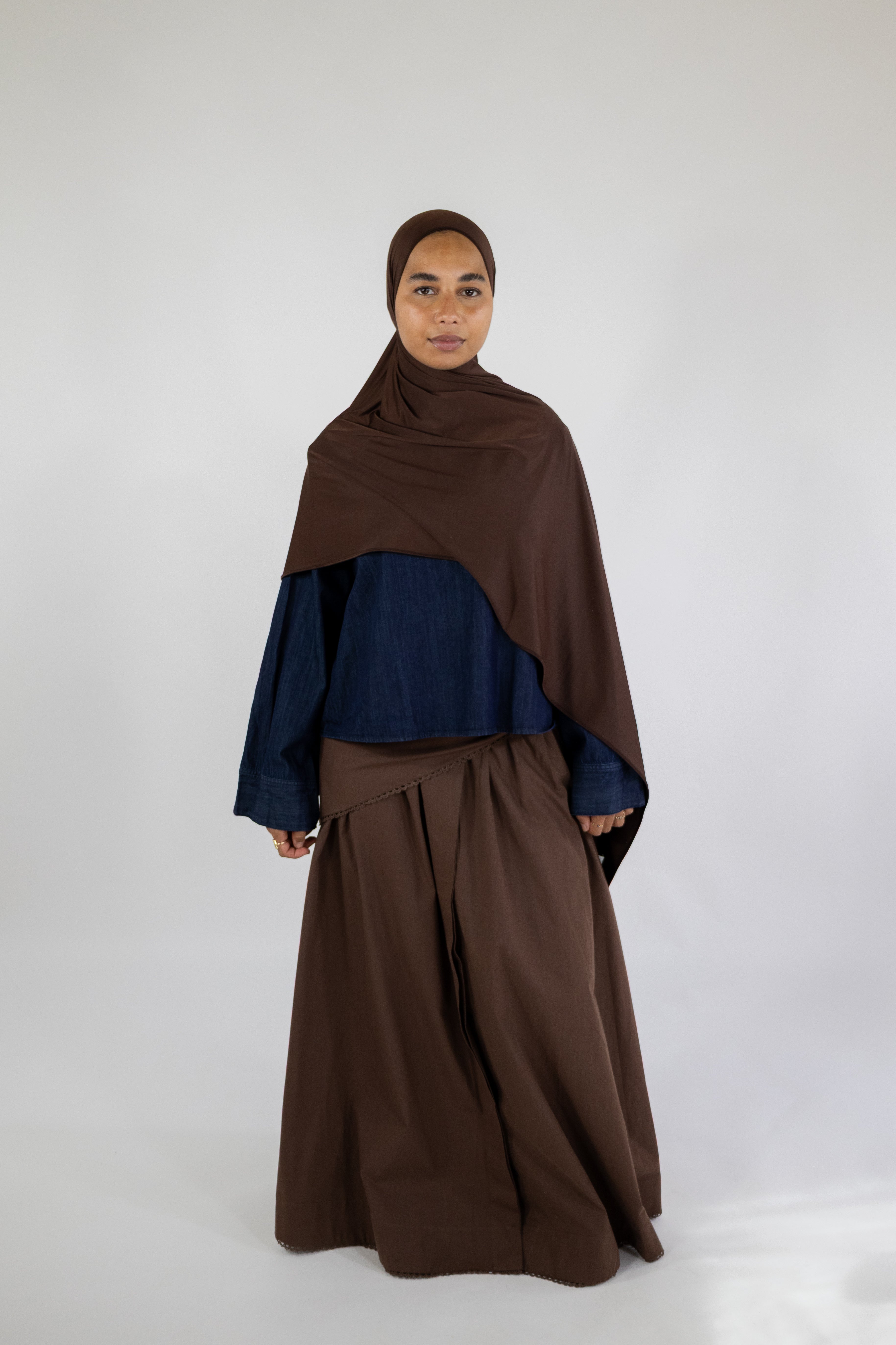 Jupe layering - Marron