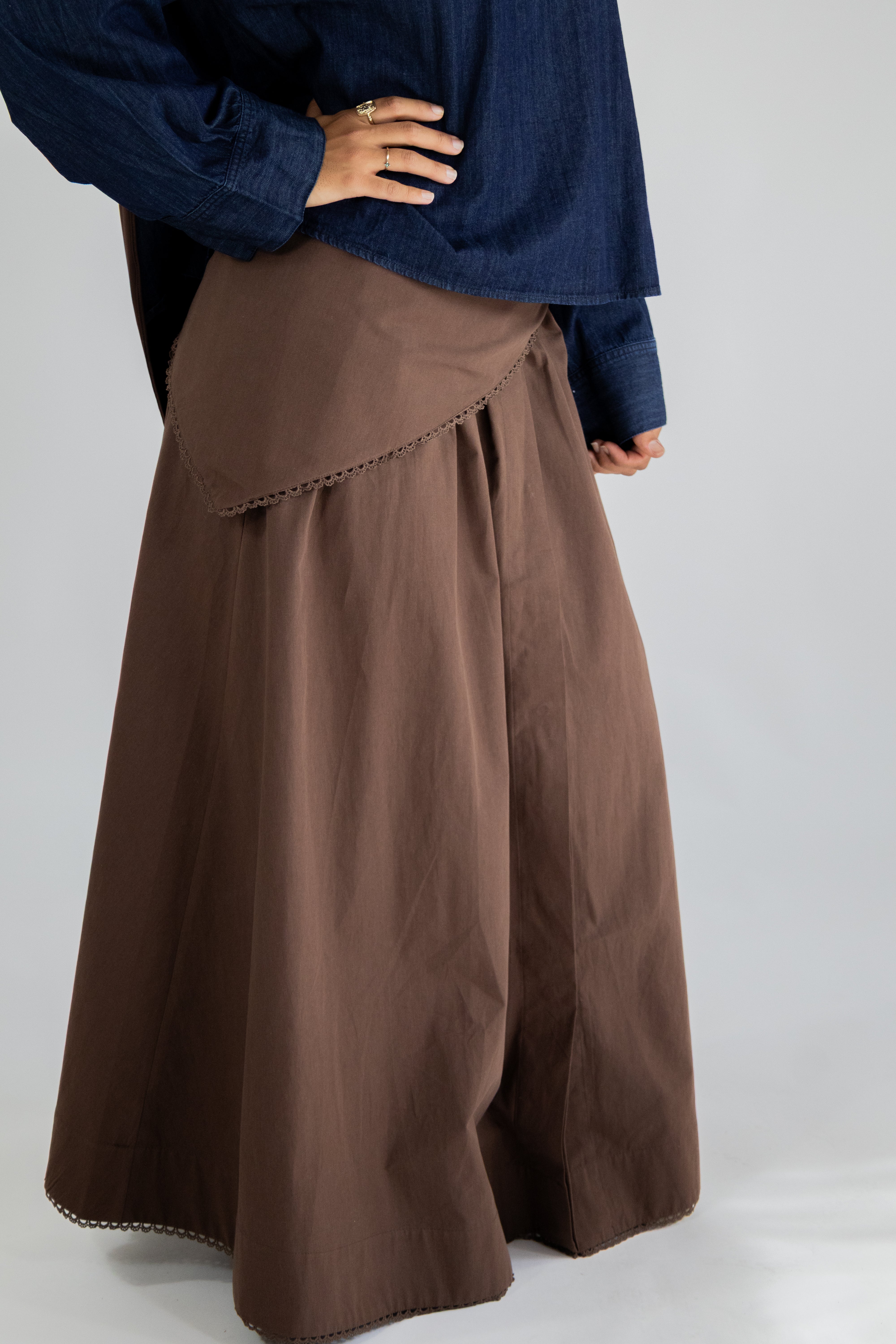 Jupe layering - Marron