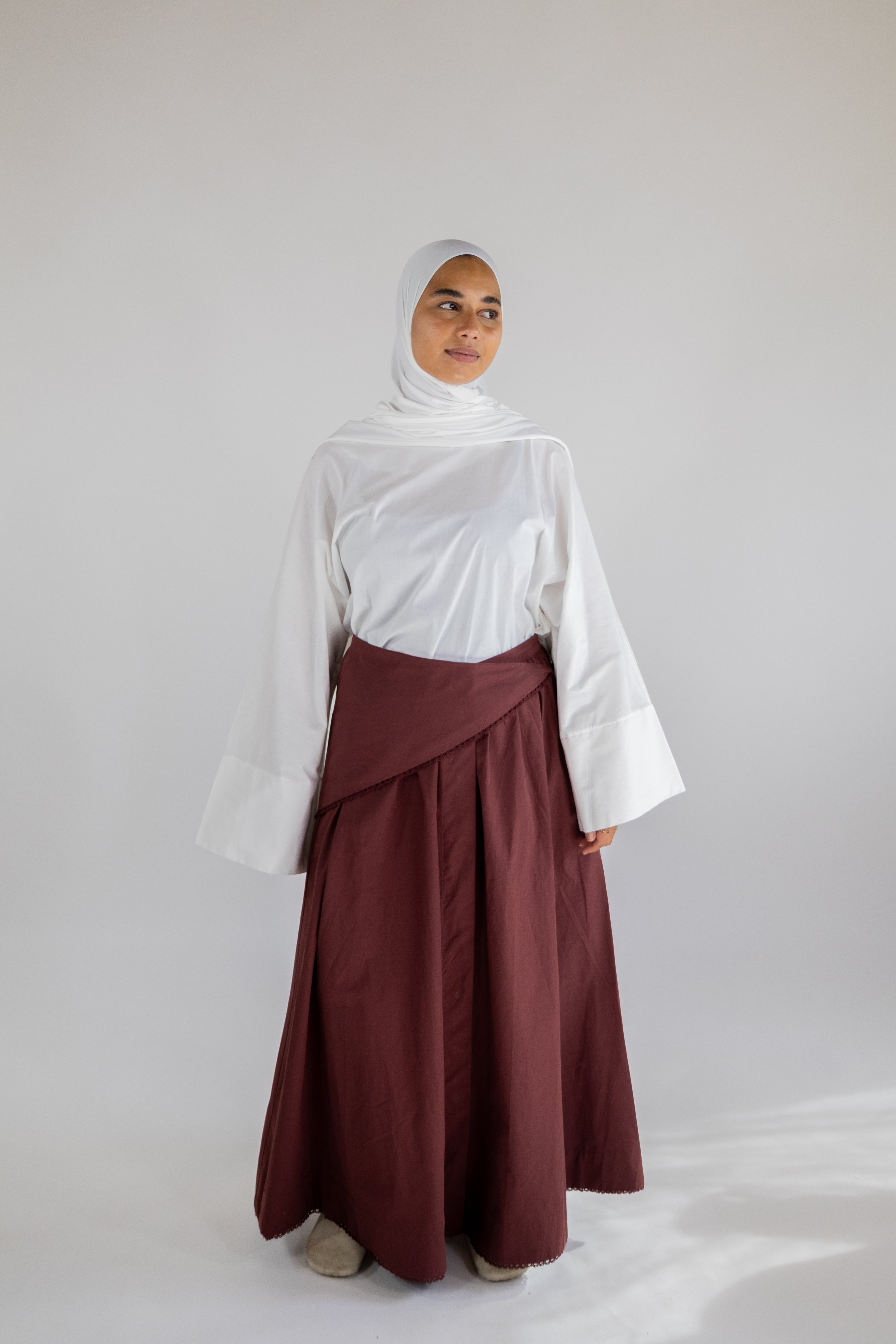 Jupe layering - Bordeaux