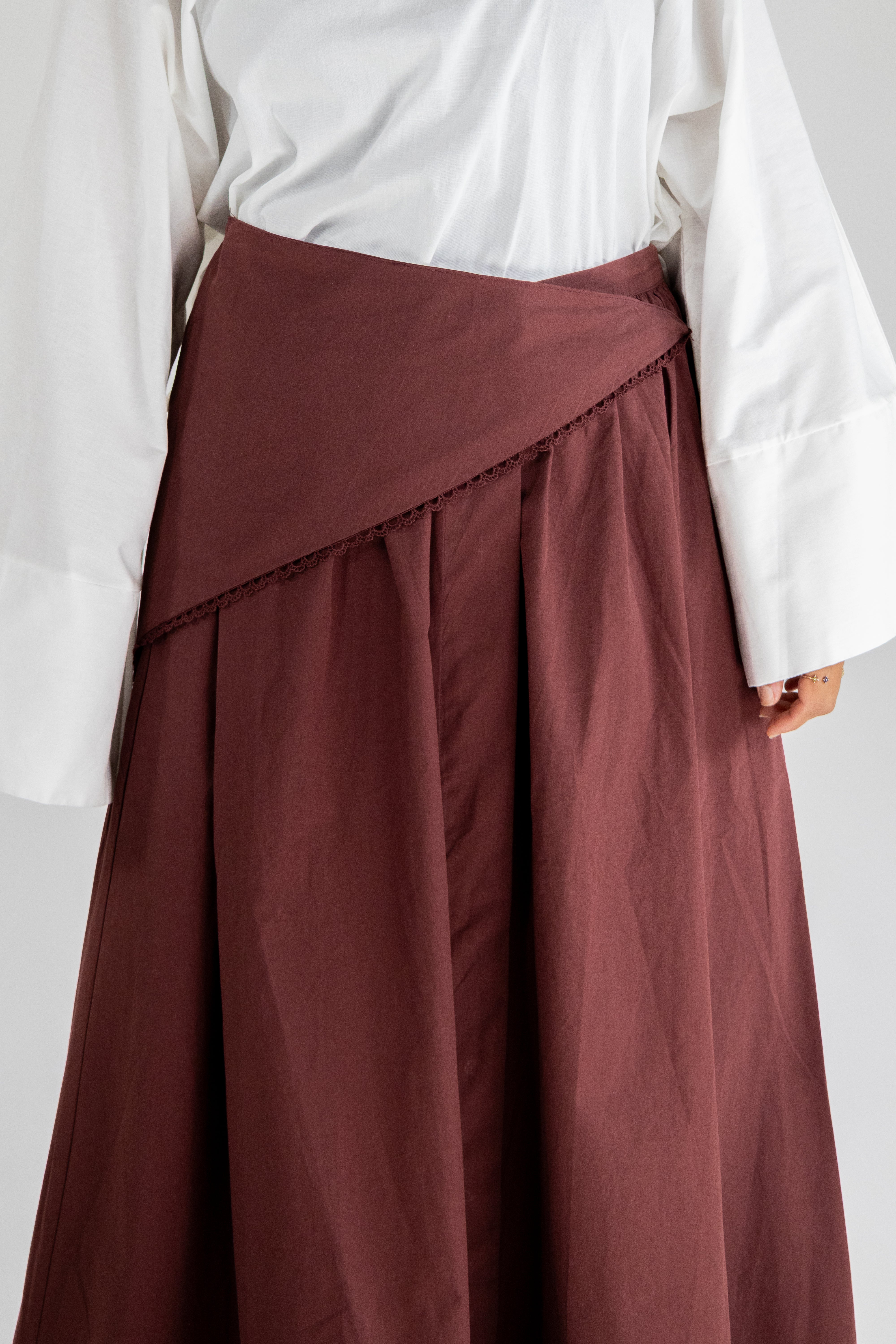 Jupe layering - Bordeaux