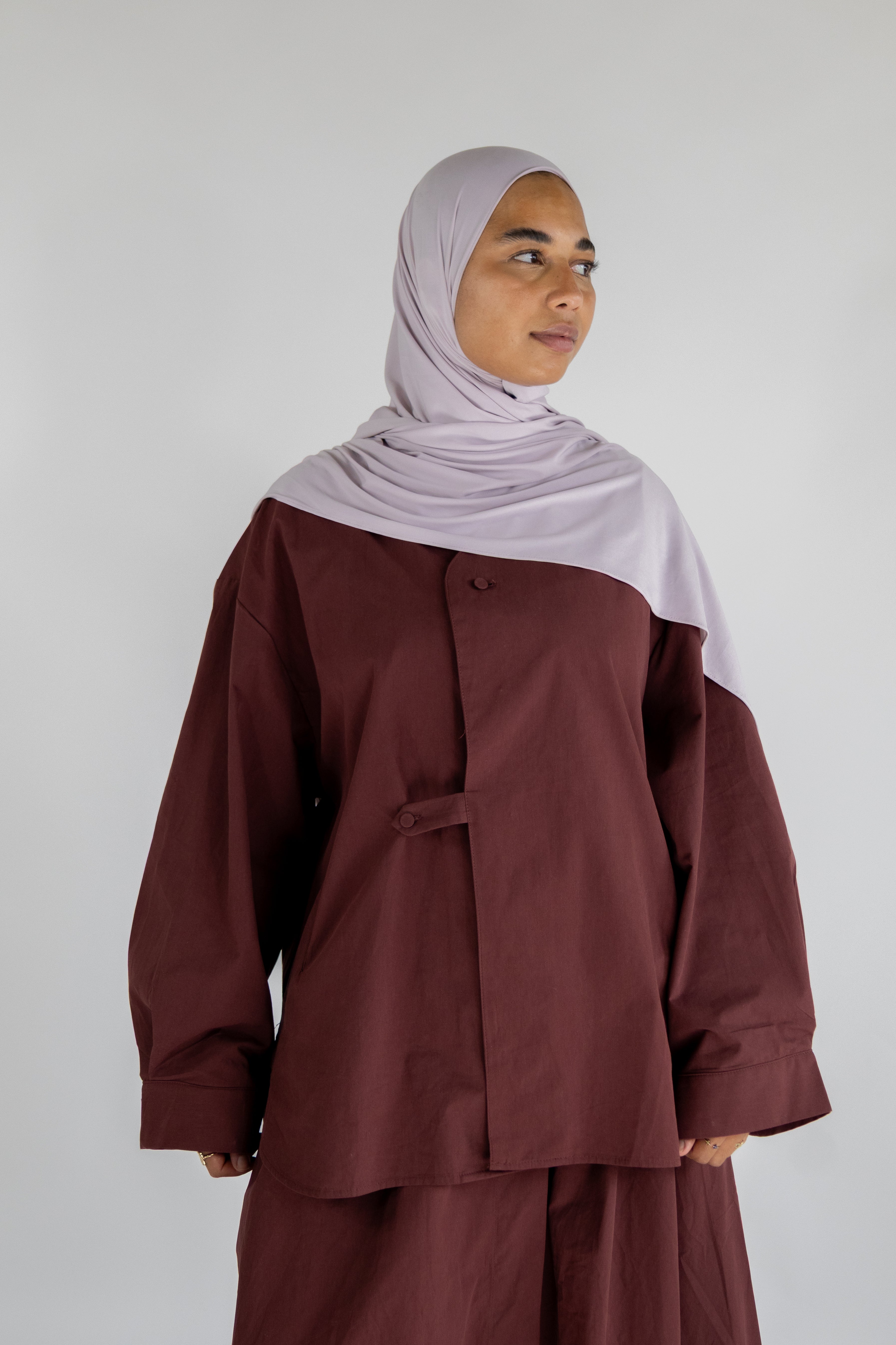 Chemise a poches - Bordeaux