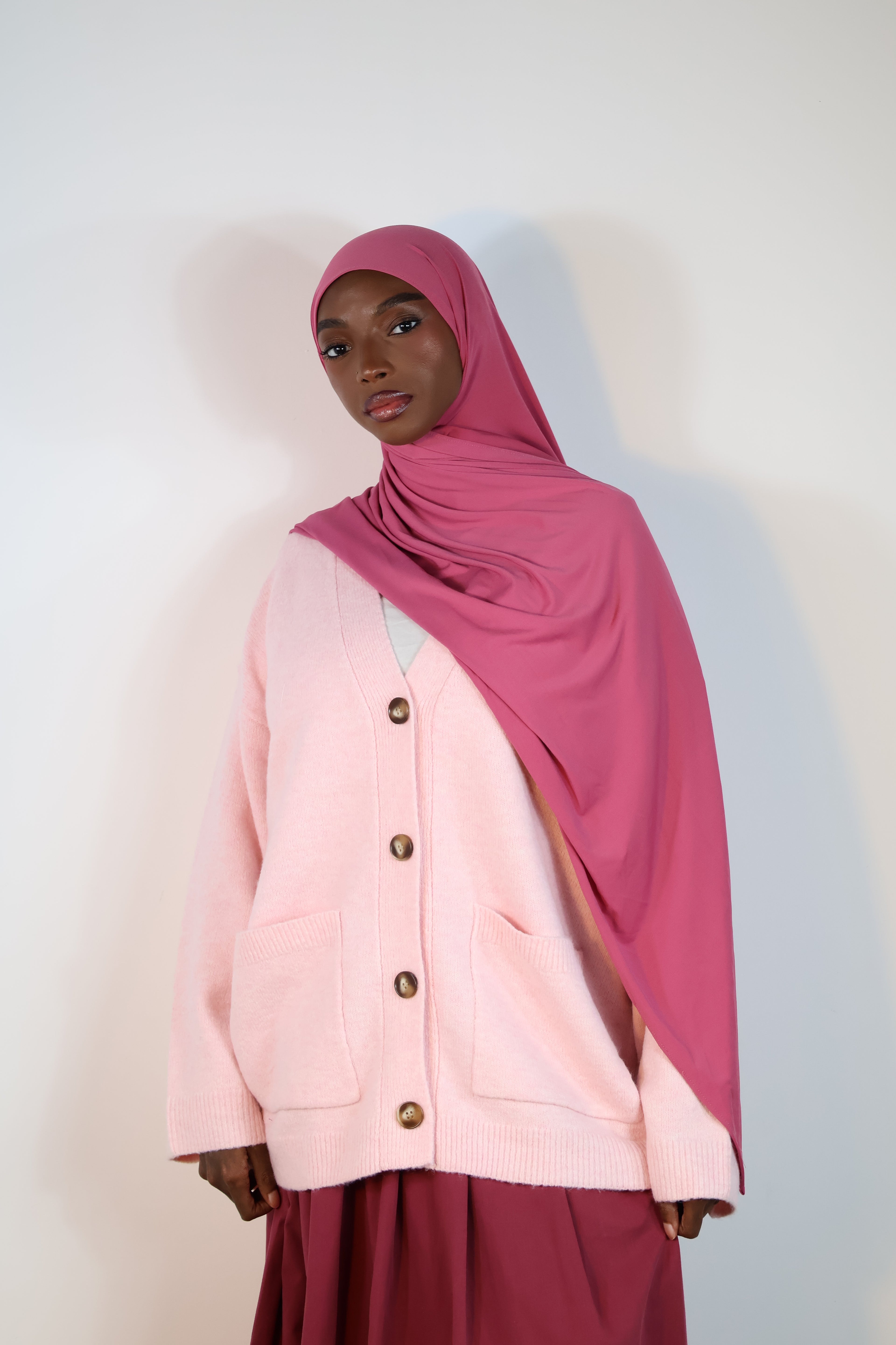 Cardigan pull - Rose