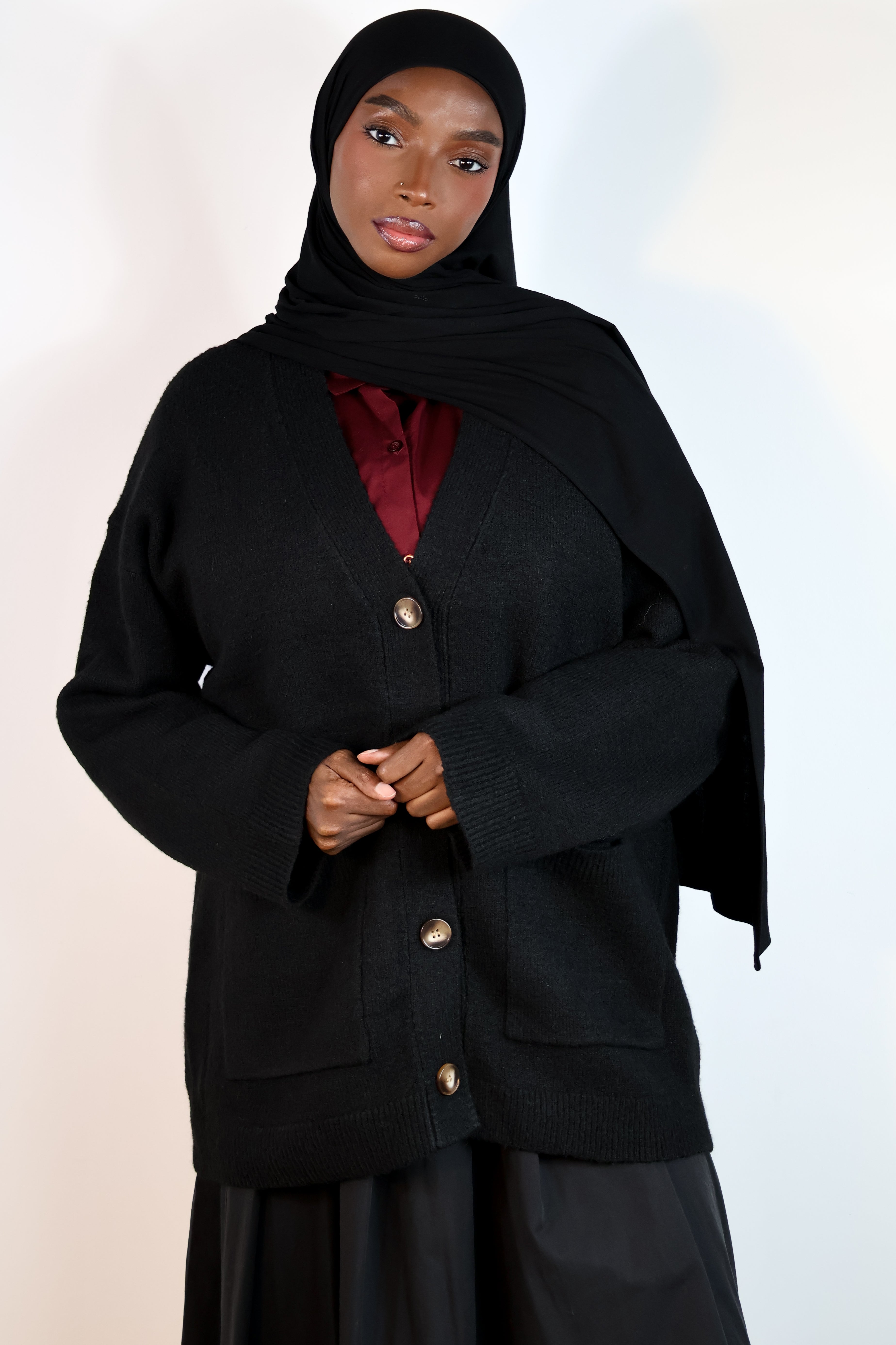 Cardigan pull - Noir