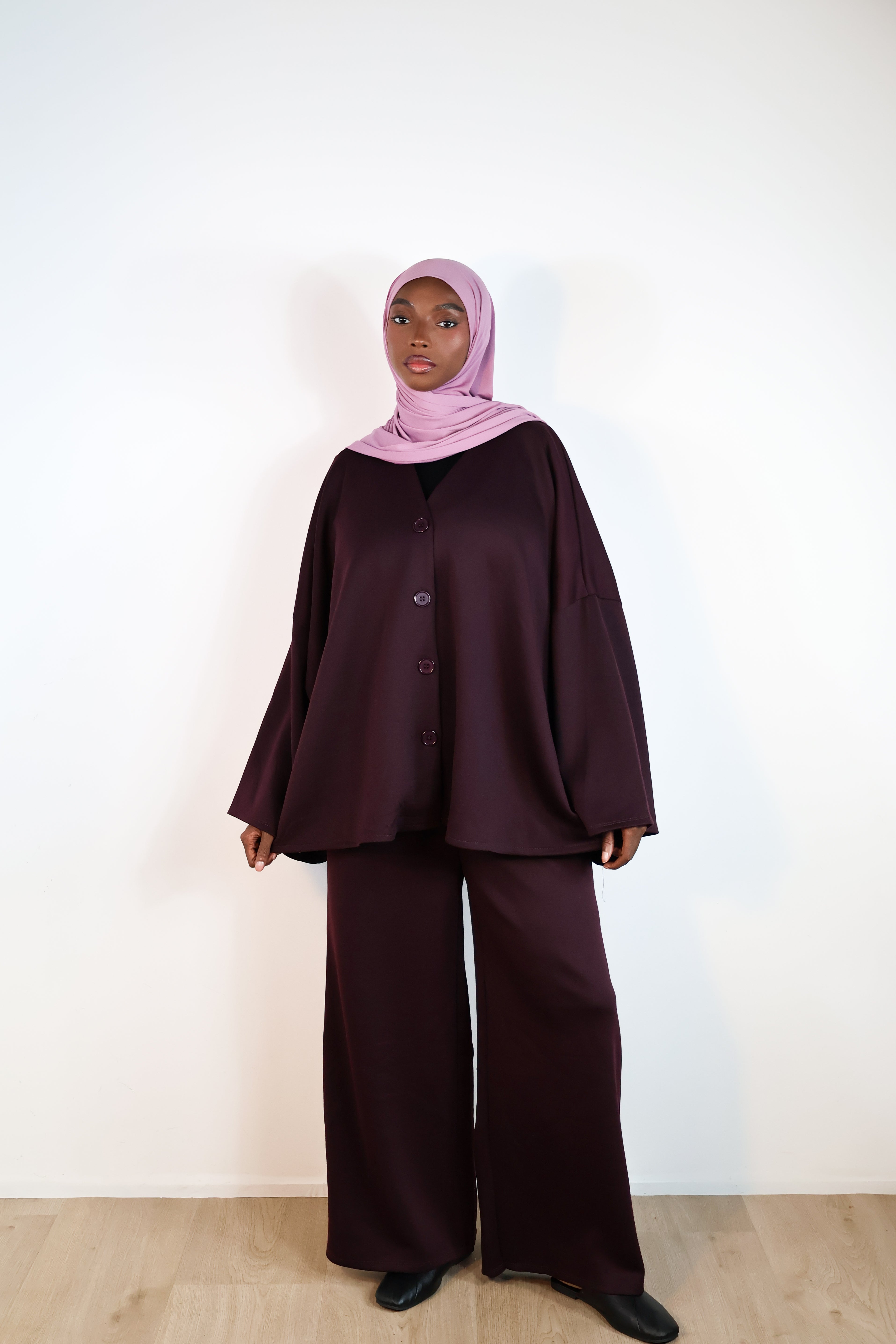 Ensemble cardigan - Prune