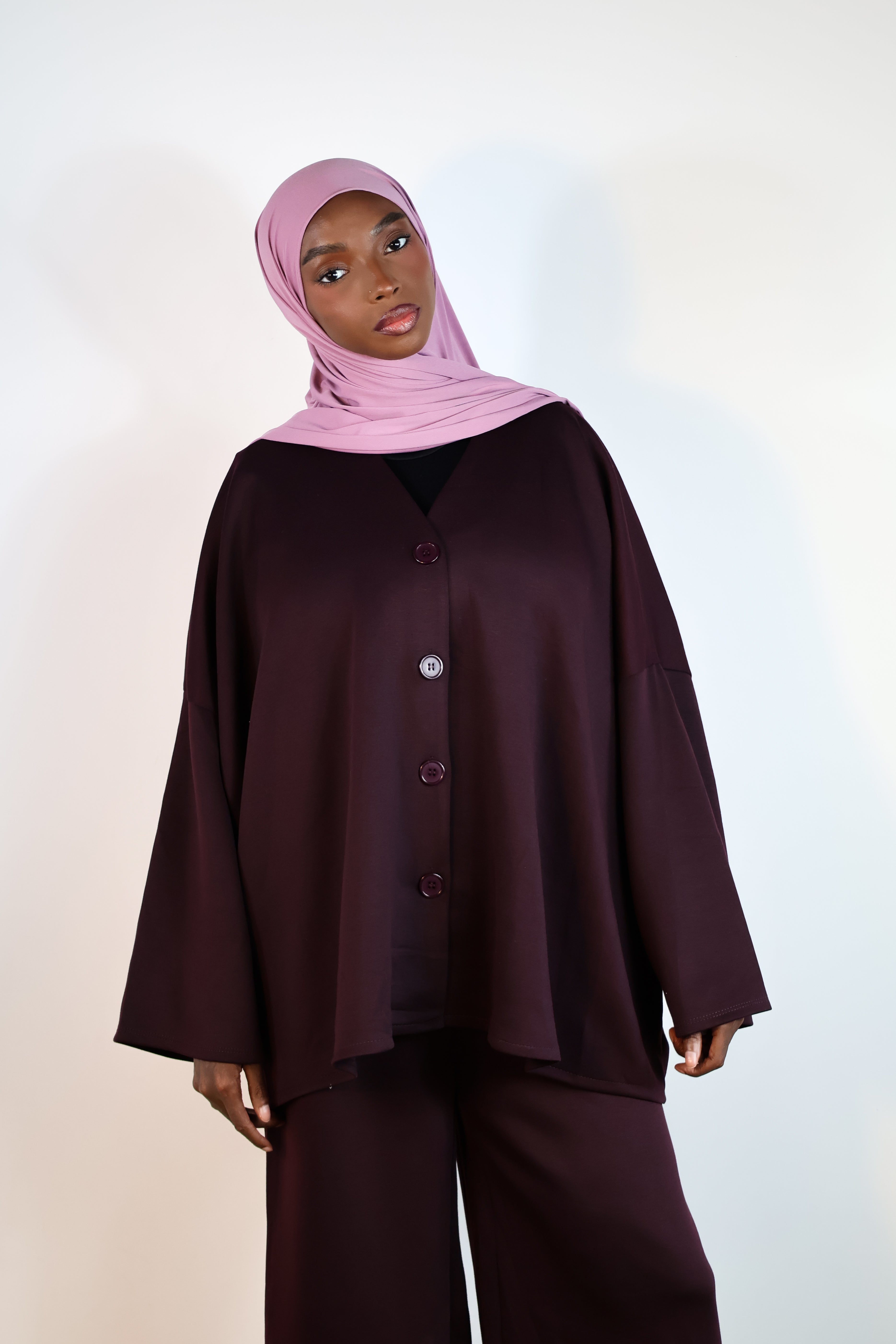 Ensemble cardigan - Prune