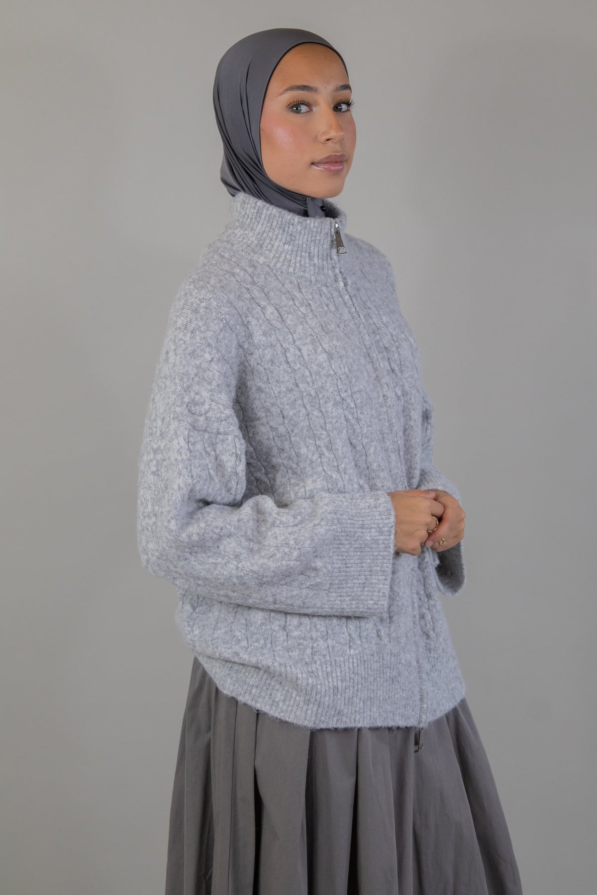 Gilet en maille - Gris