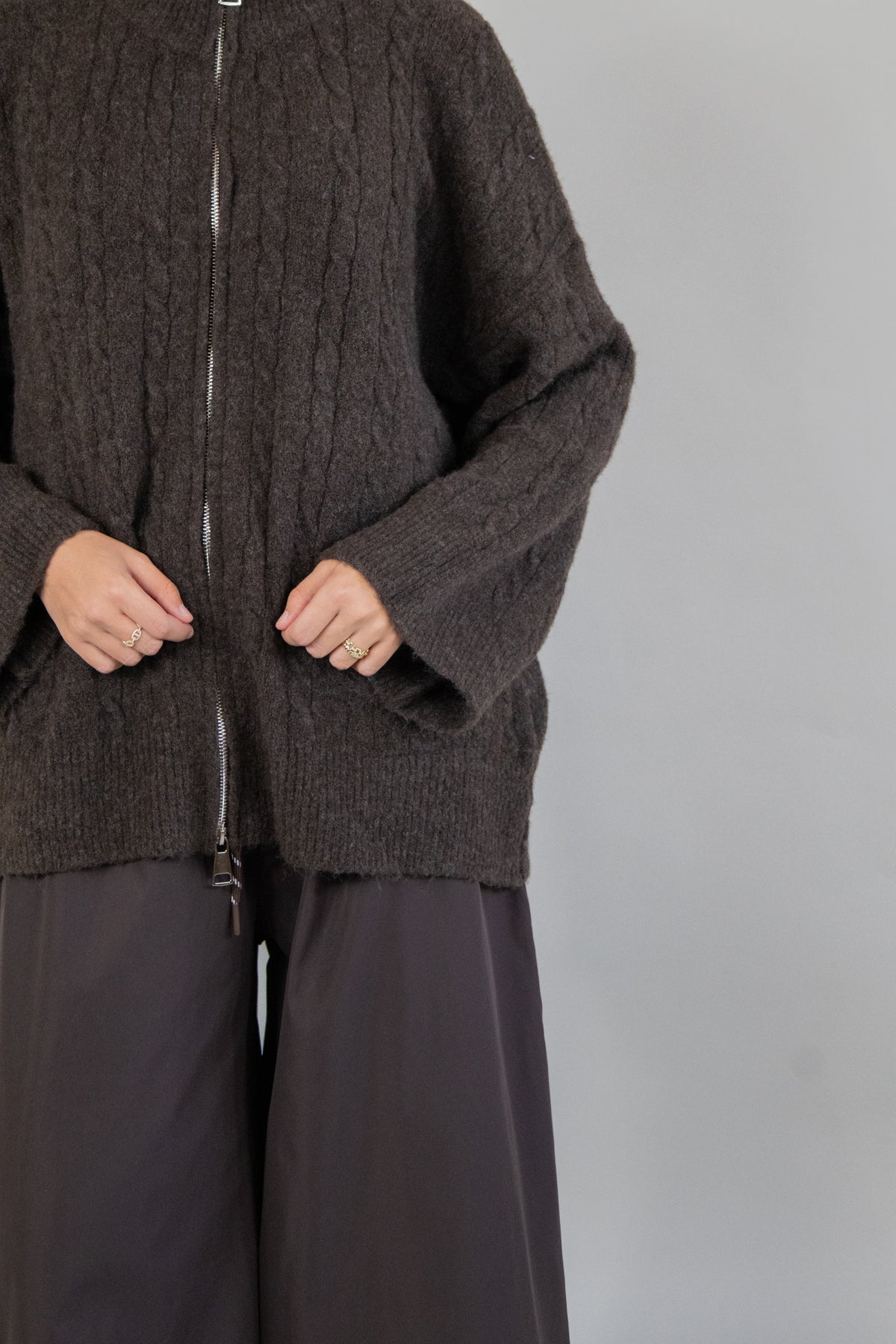 Gilet en maille - Marron