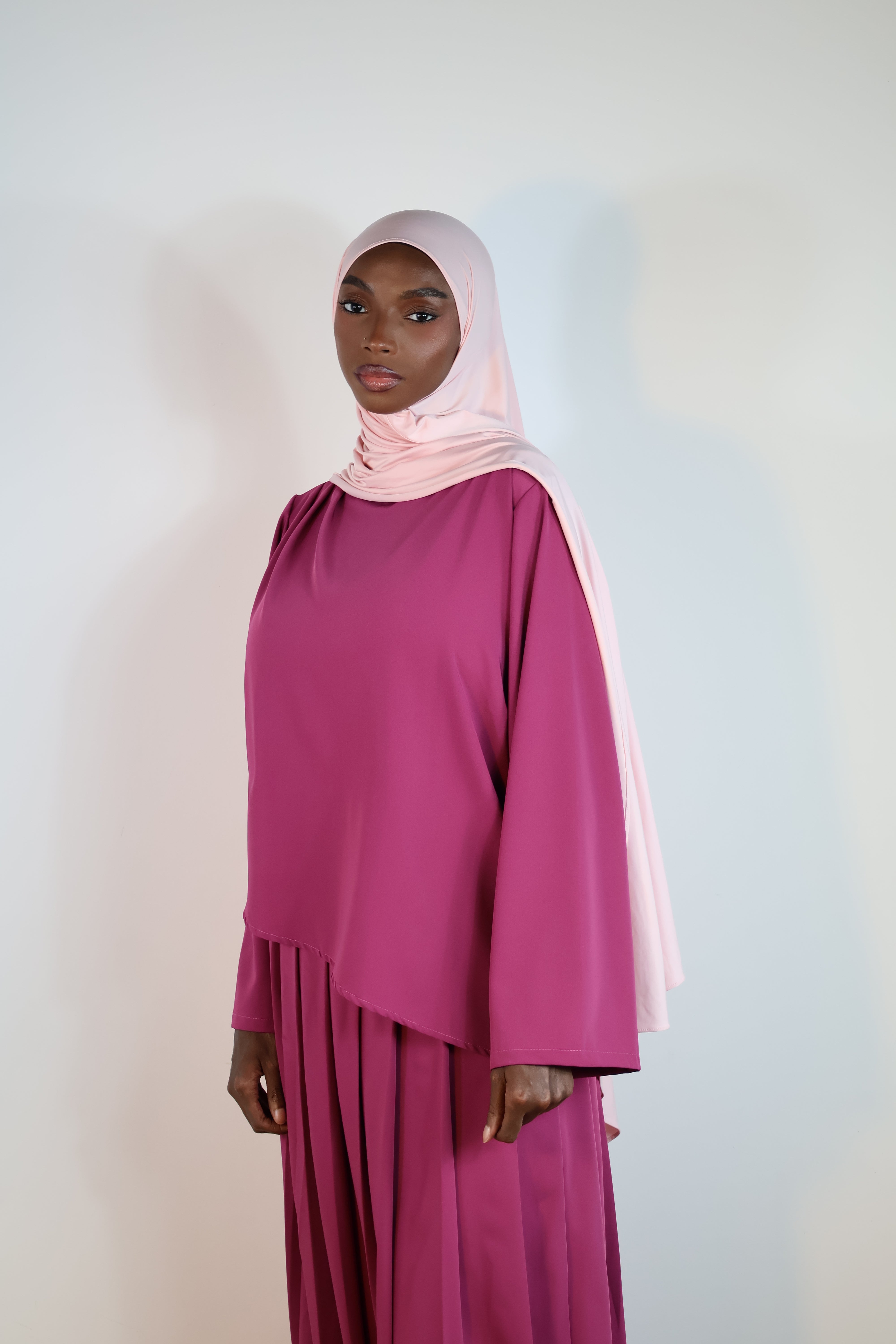 Haut court asymétrique - Rose