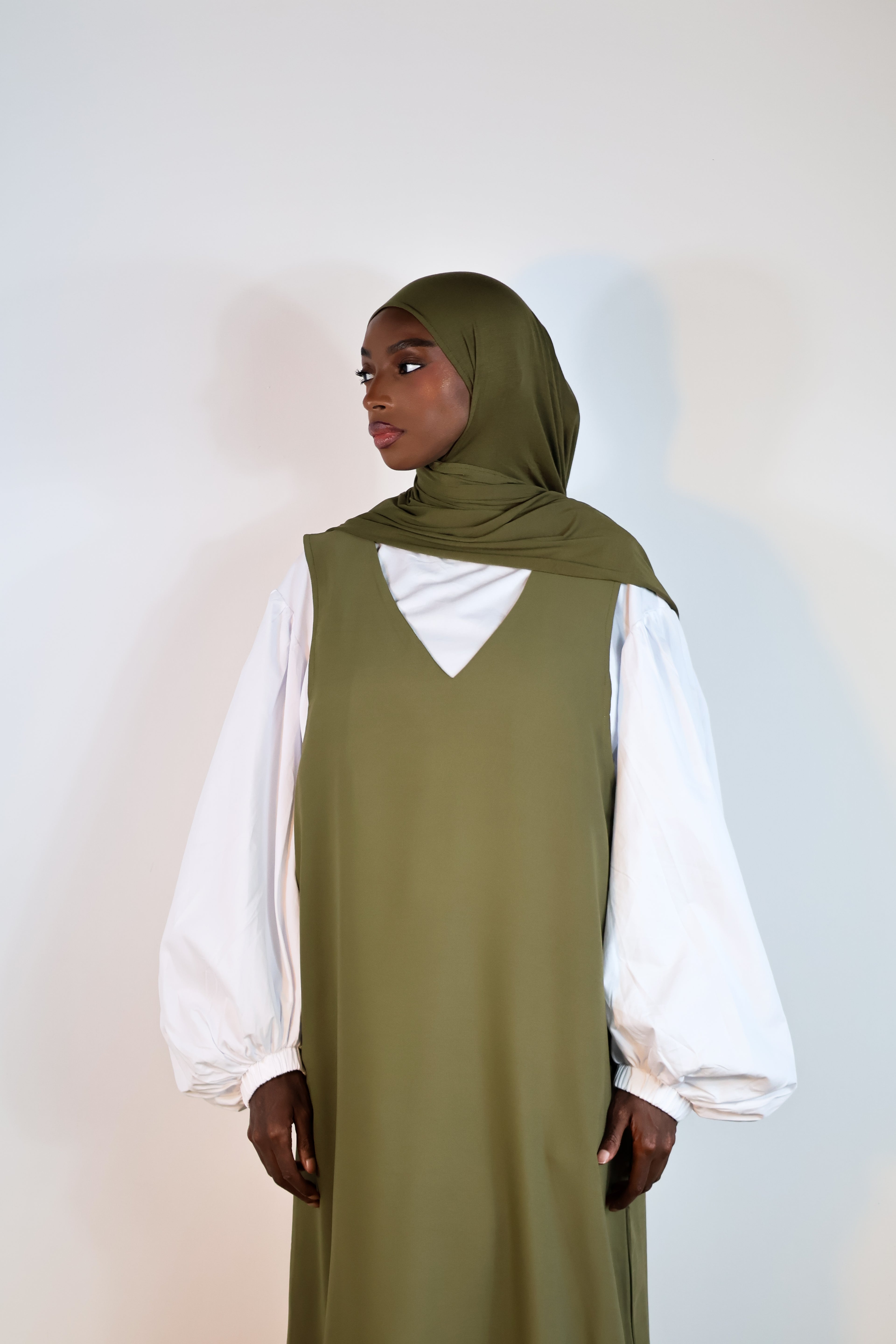 Sleeveless dress - White
