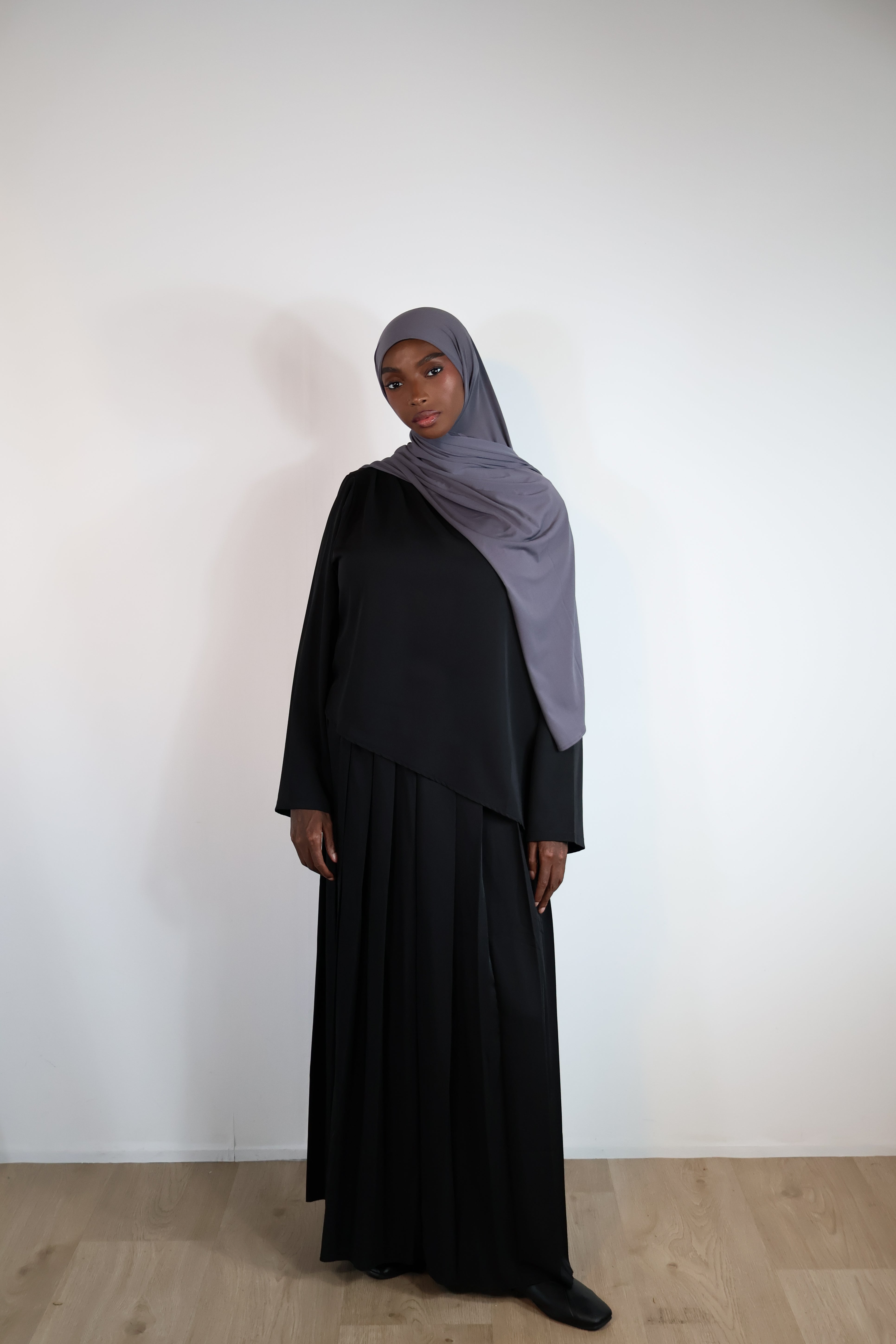 Jupe plissée fluide - Noir