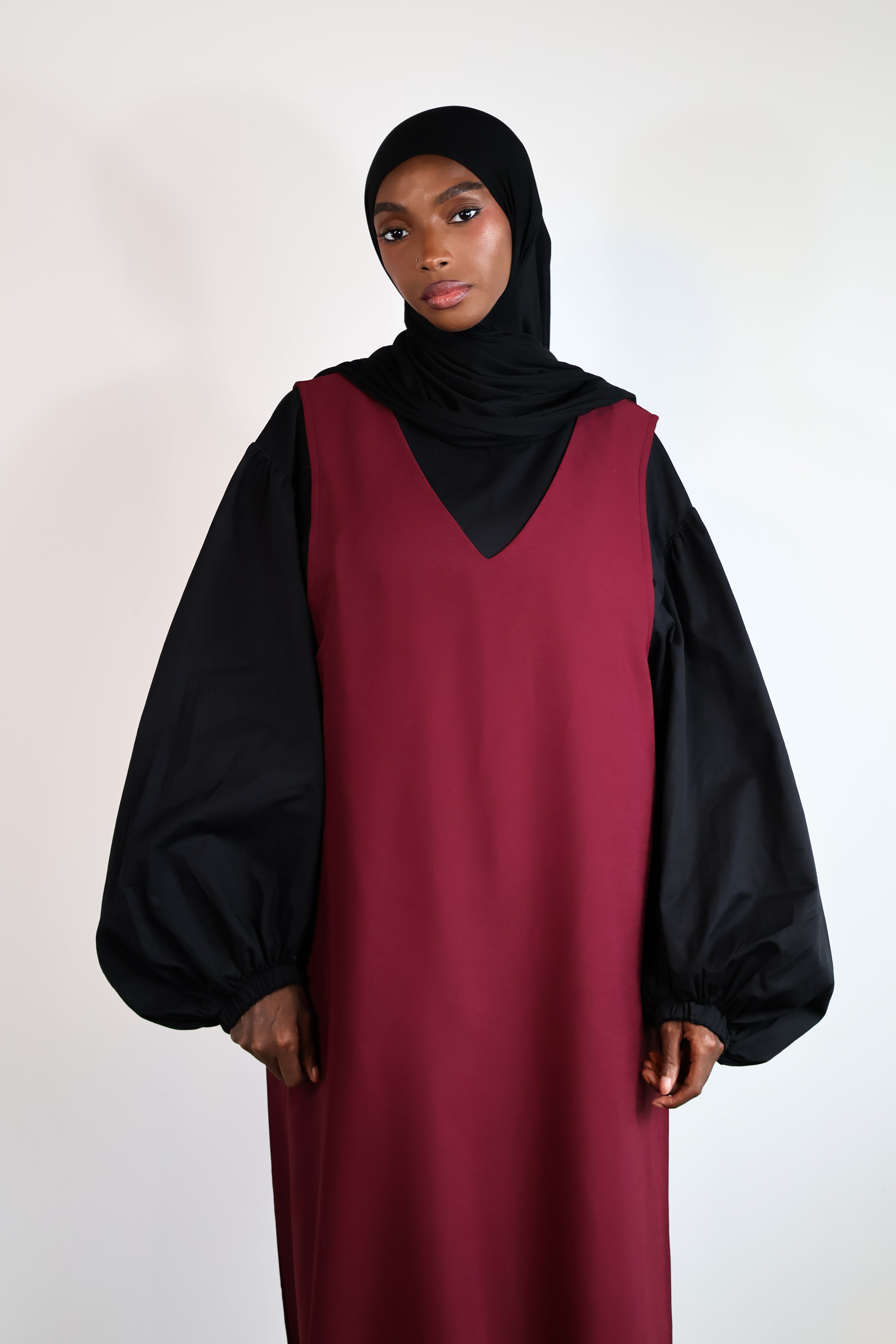 Robe sans manches - Bordeaux