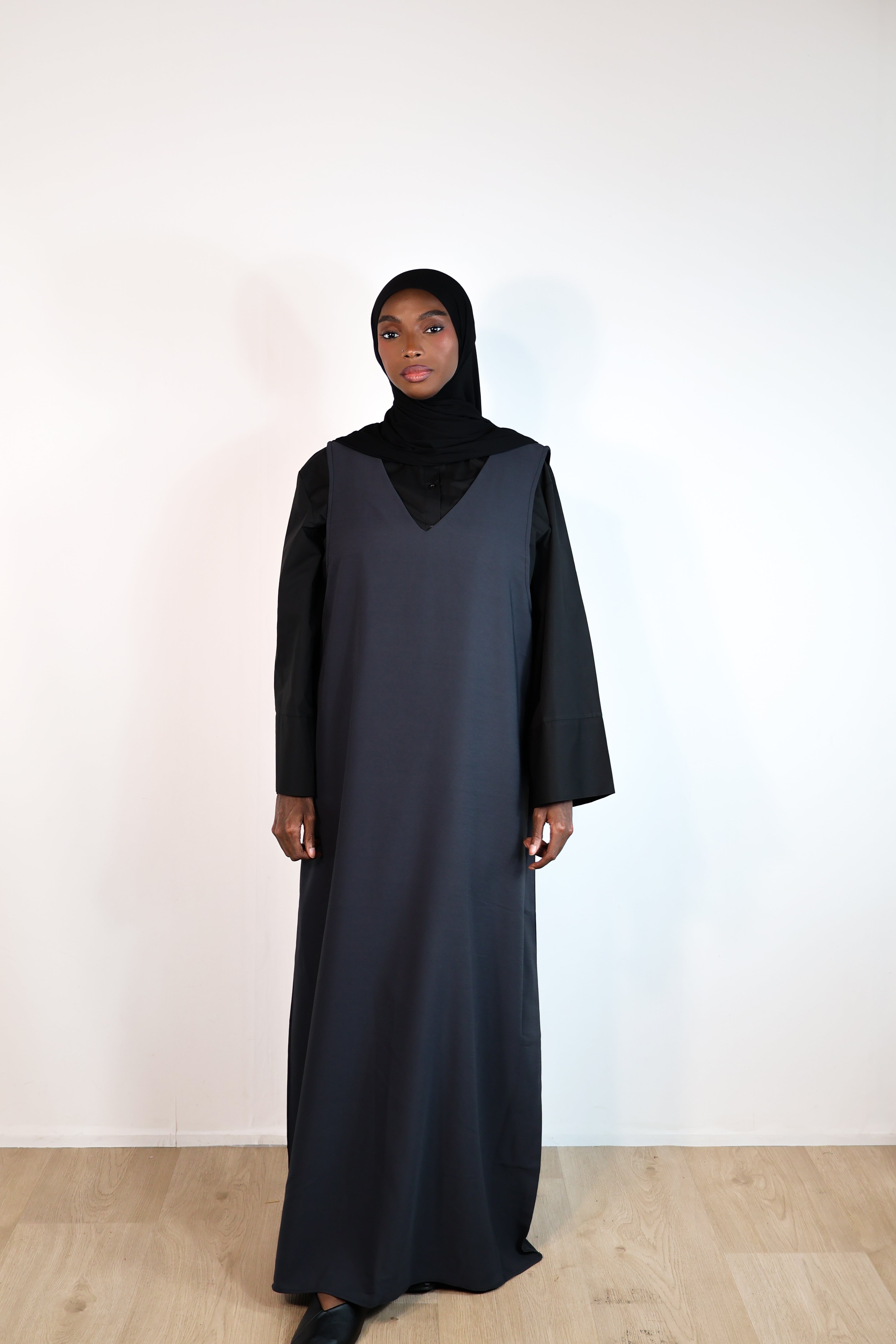 Robe sans manches - Gris anthracite