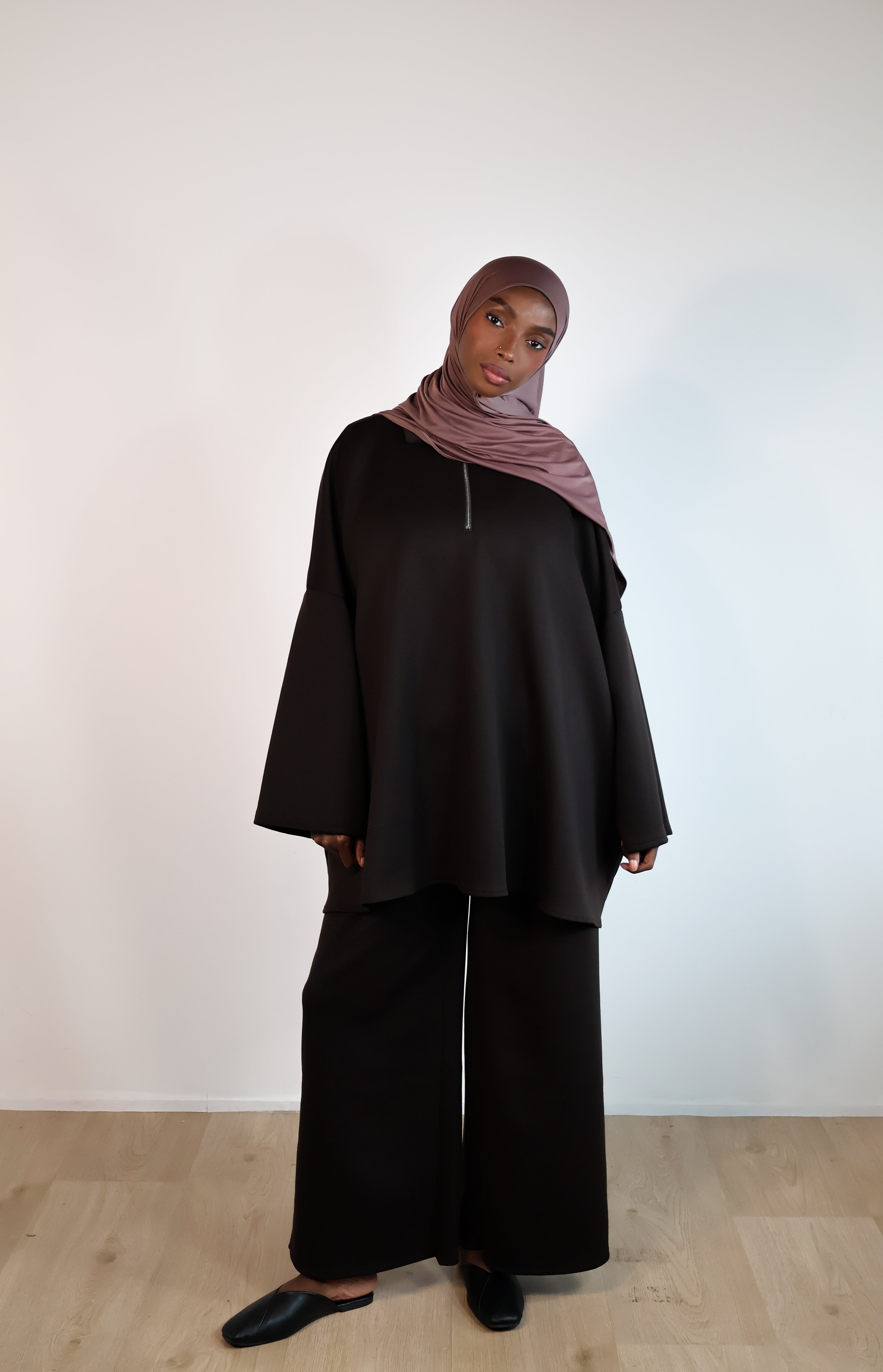 Ensemble a zip - Marron