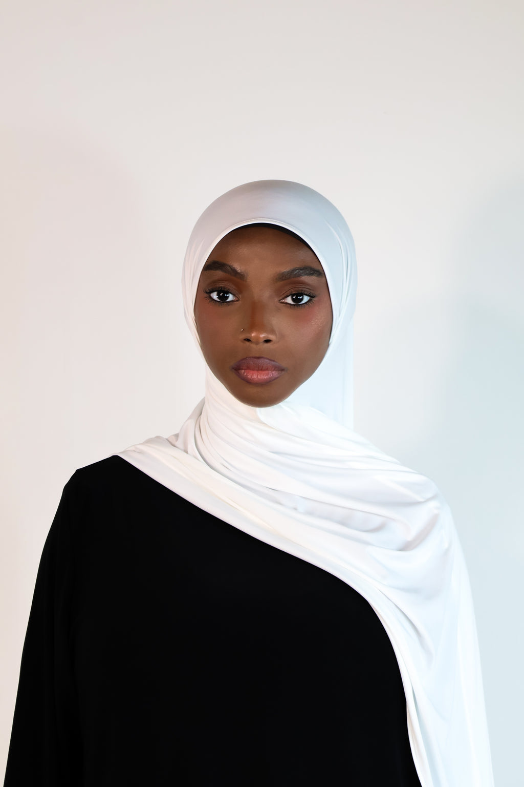 Flowing jersey hijab - Onyx