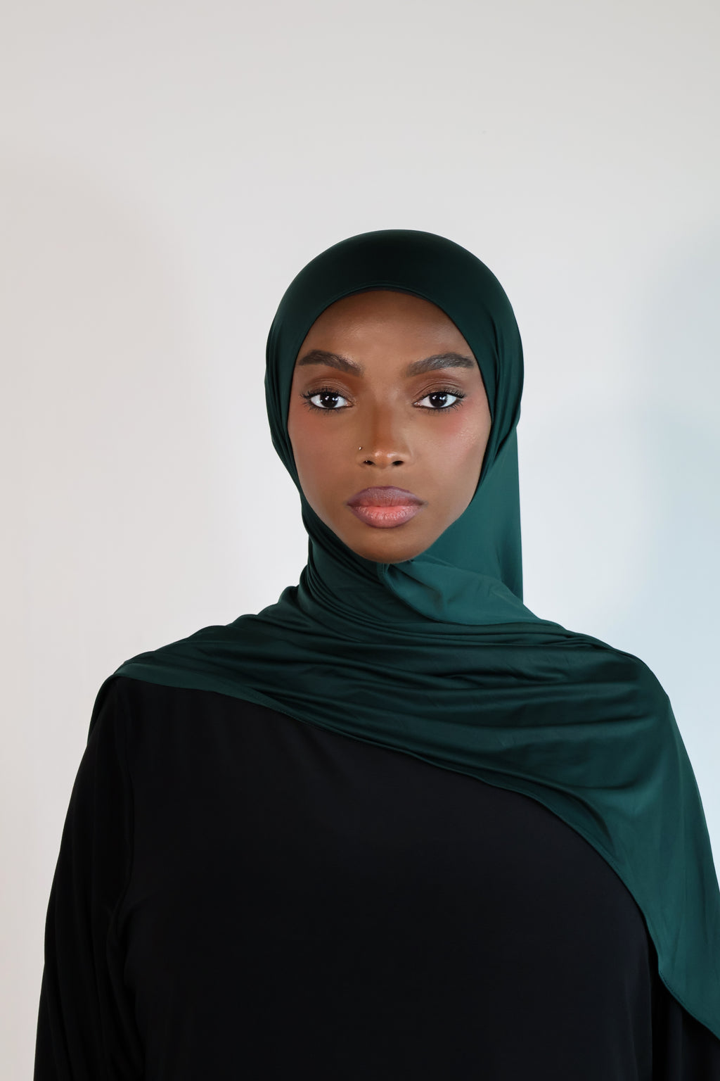 Flowing jersey hijab - Onyx