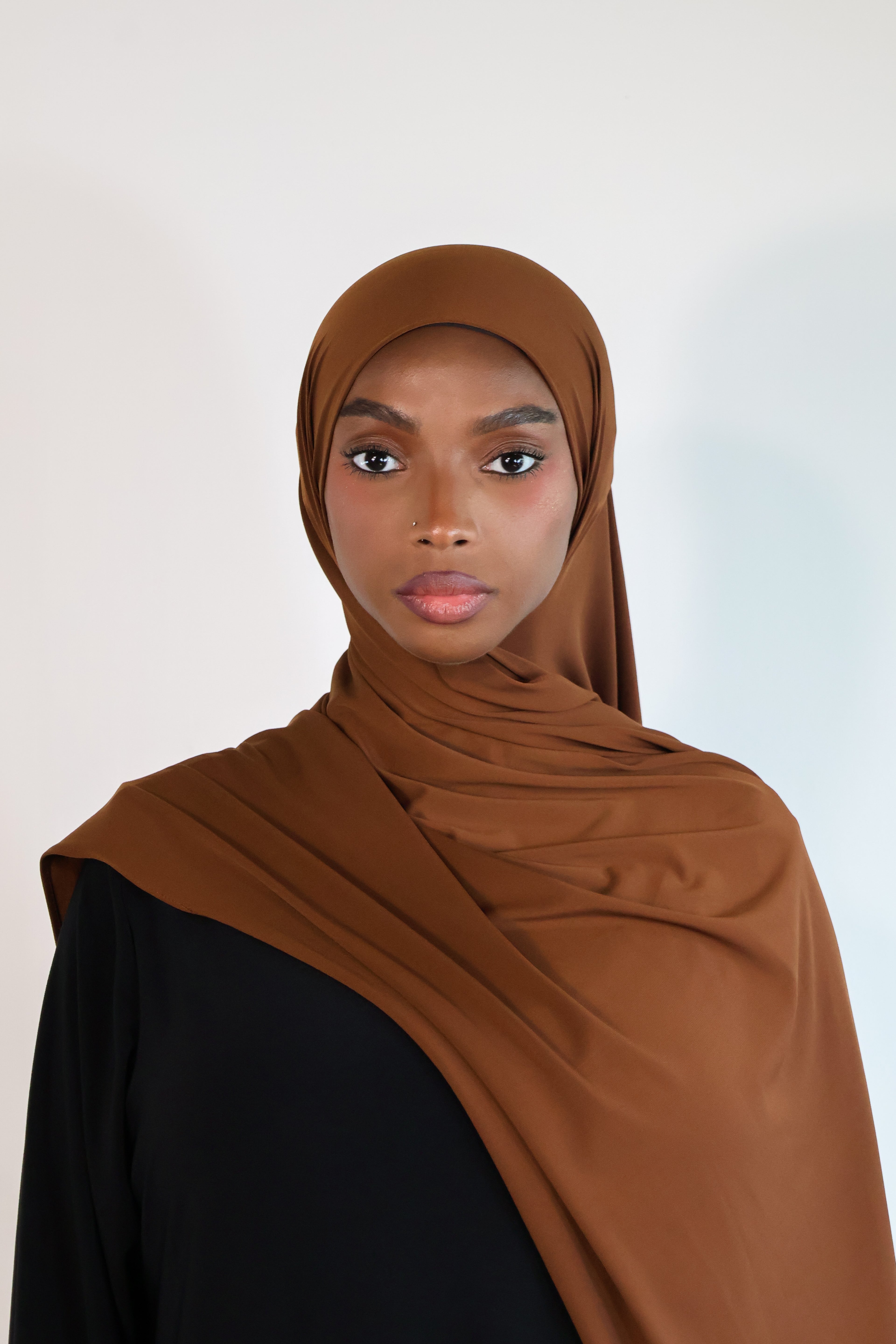 Hijab en jersey premium - Coffee