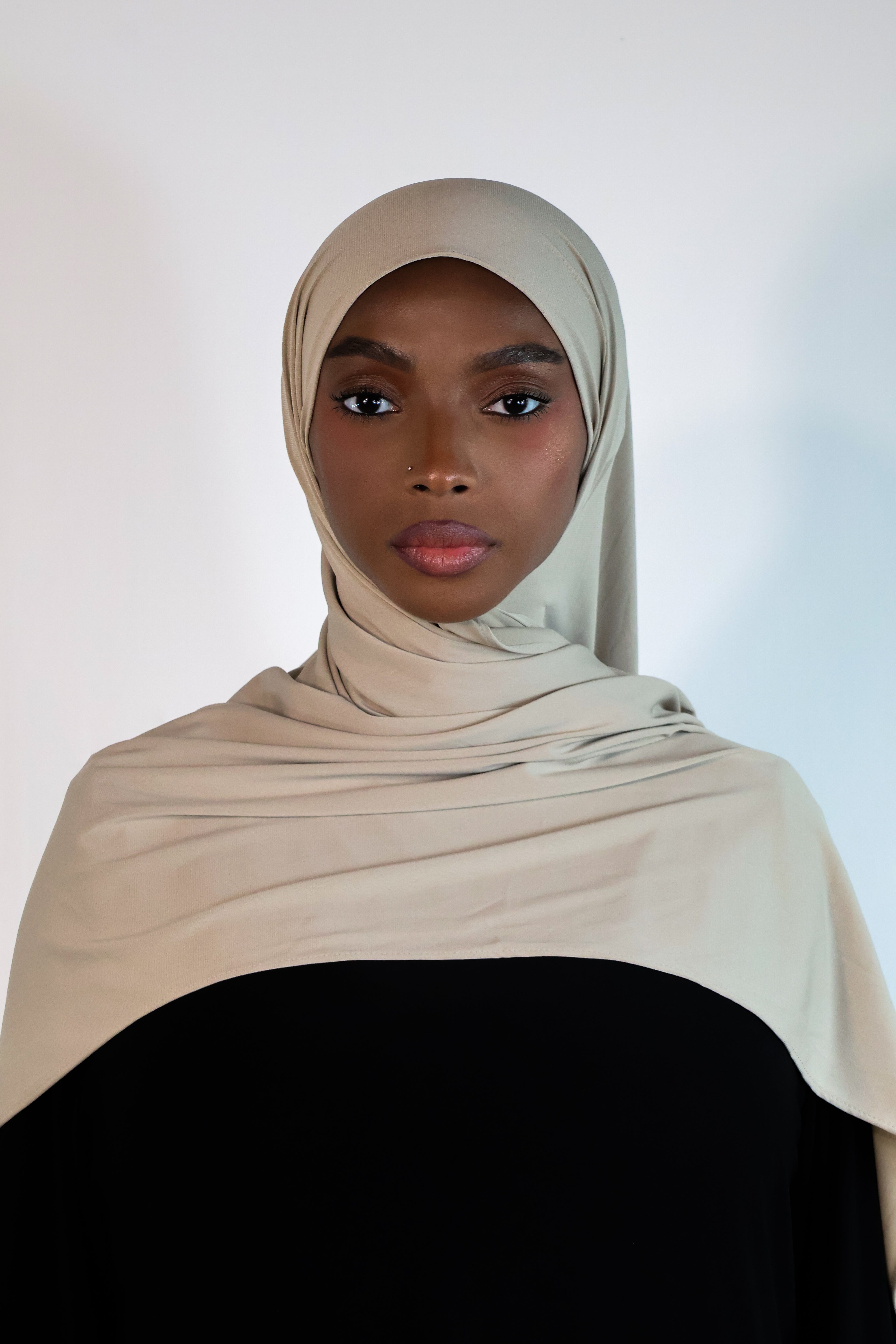 Hijab en jersey premium - Stone