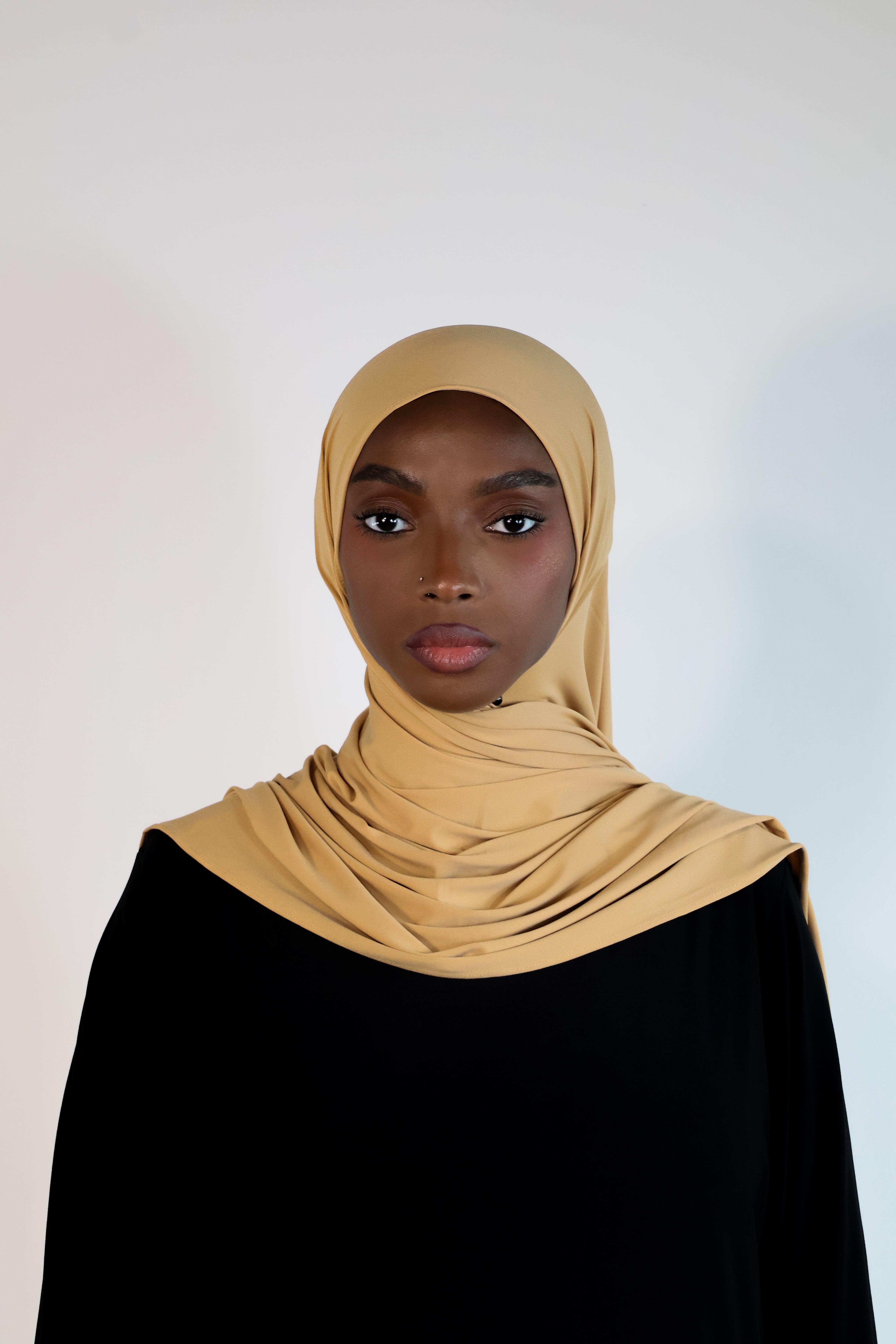 Hijab en jersey premium - Camel