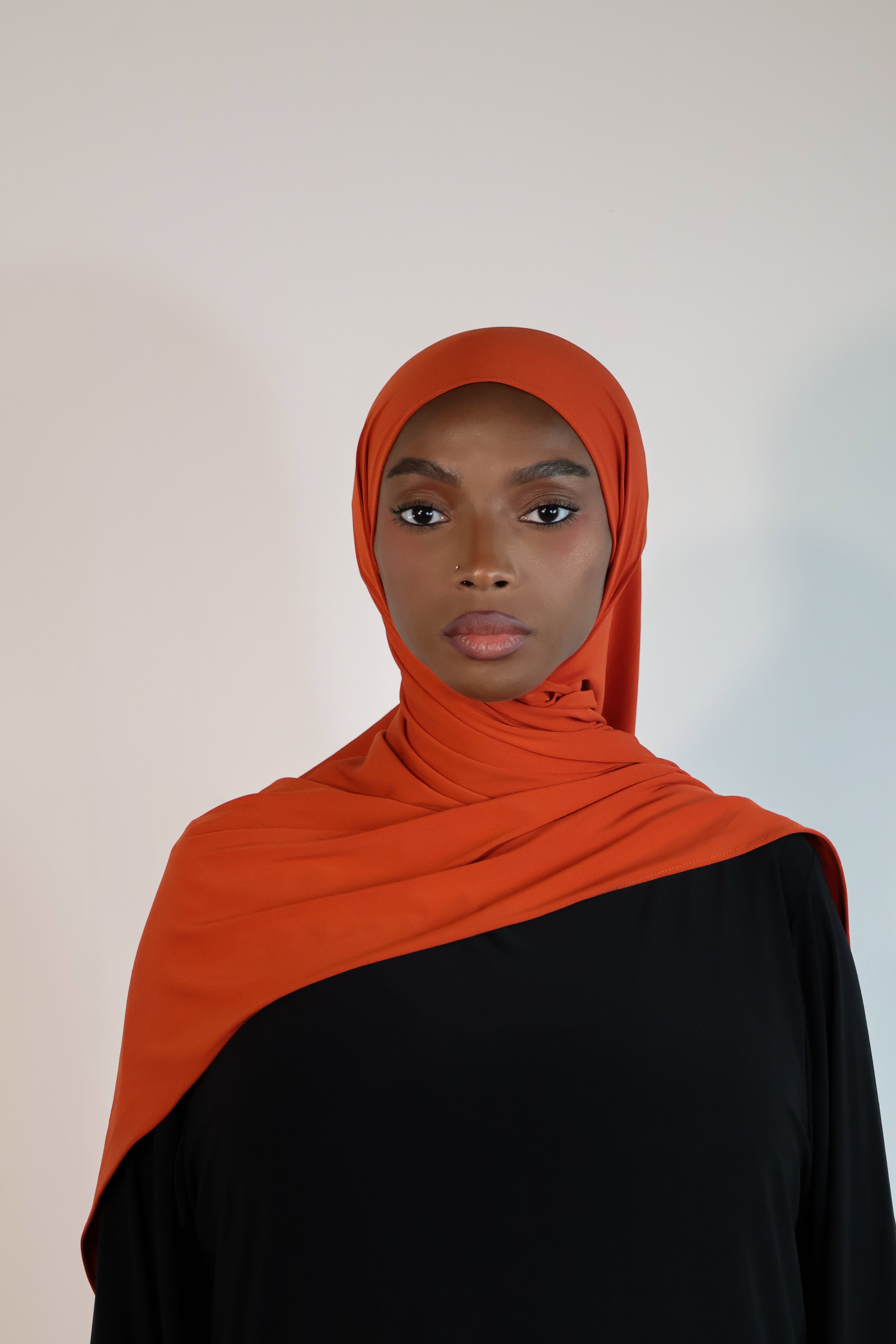 Hijab en jersey premium - Rust