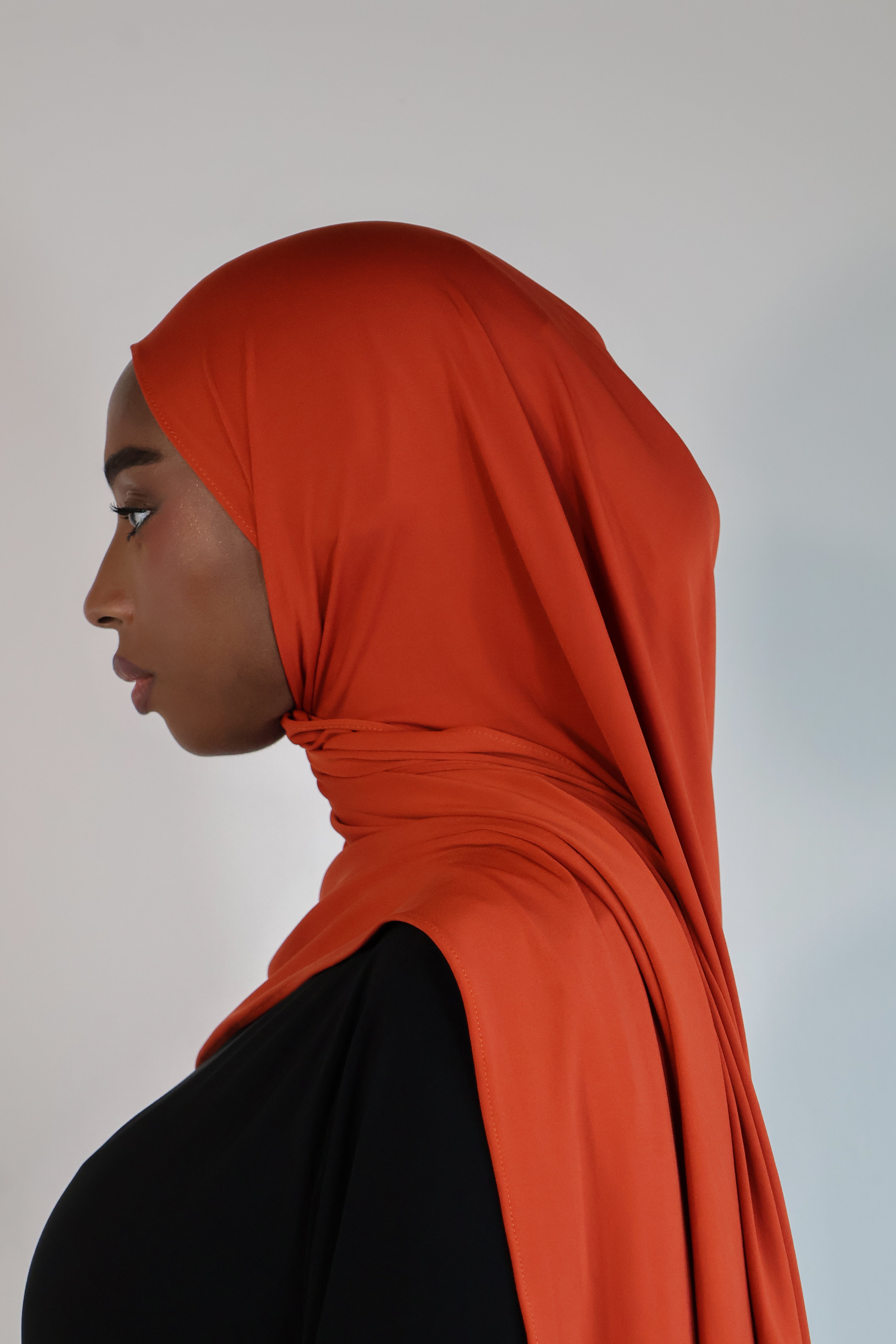 Hijab en jersey premium - Rust