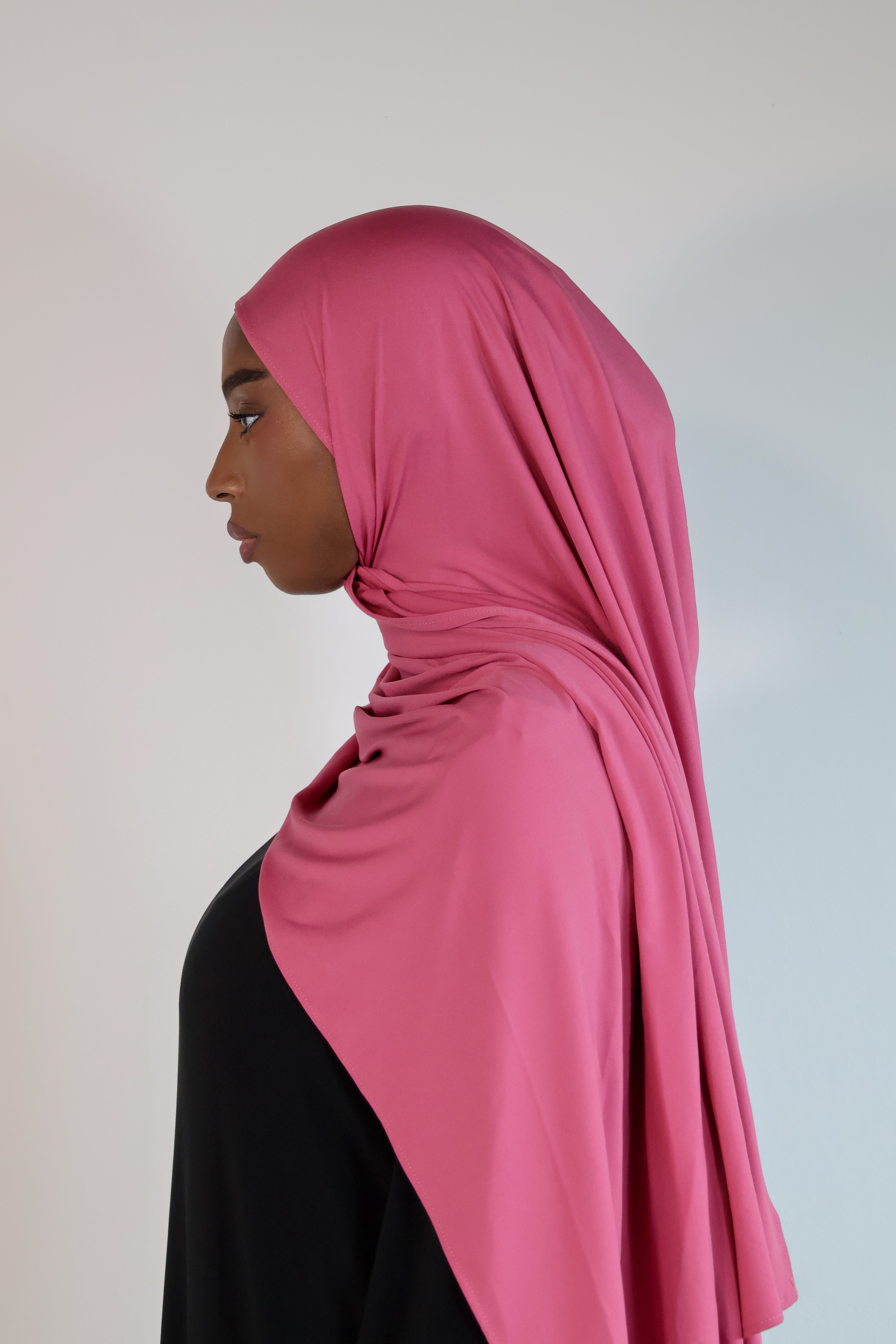 Hijab en jersey premium - Magenta
