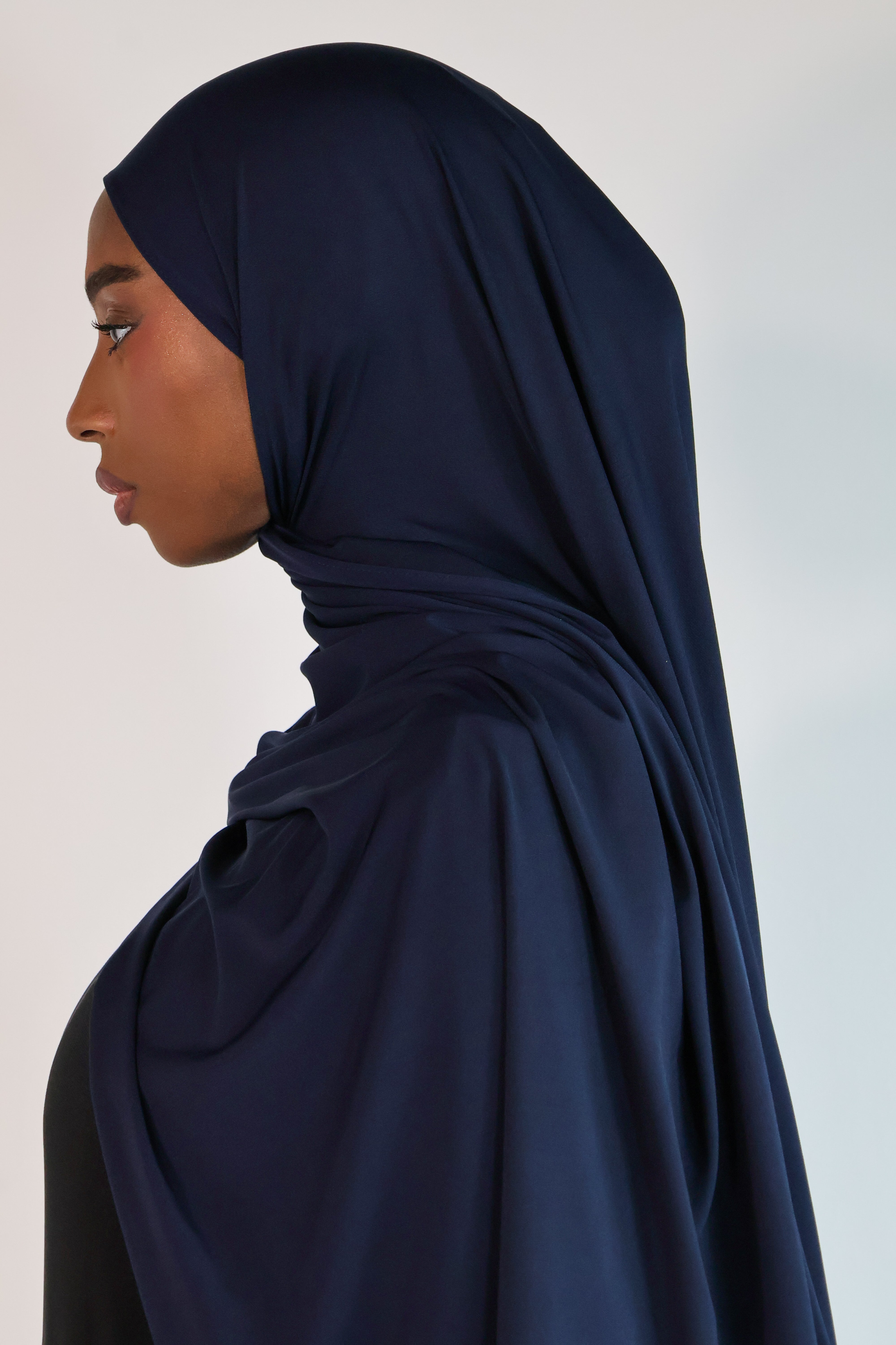 Hijab en jersey premium - Navy