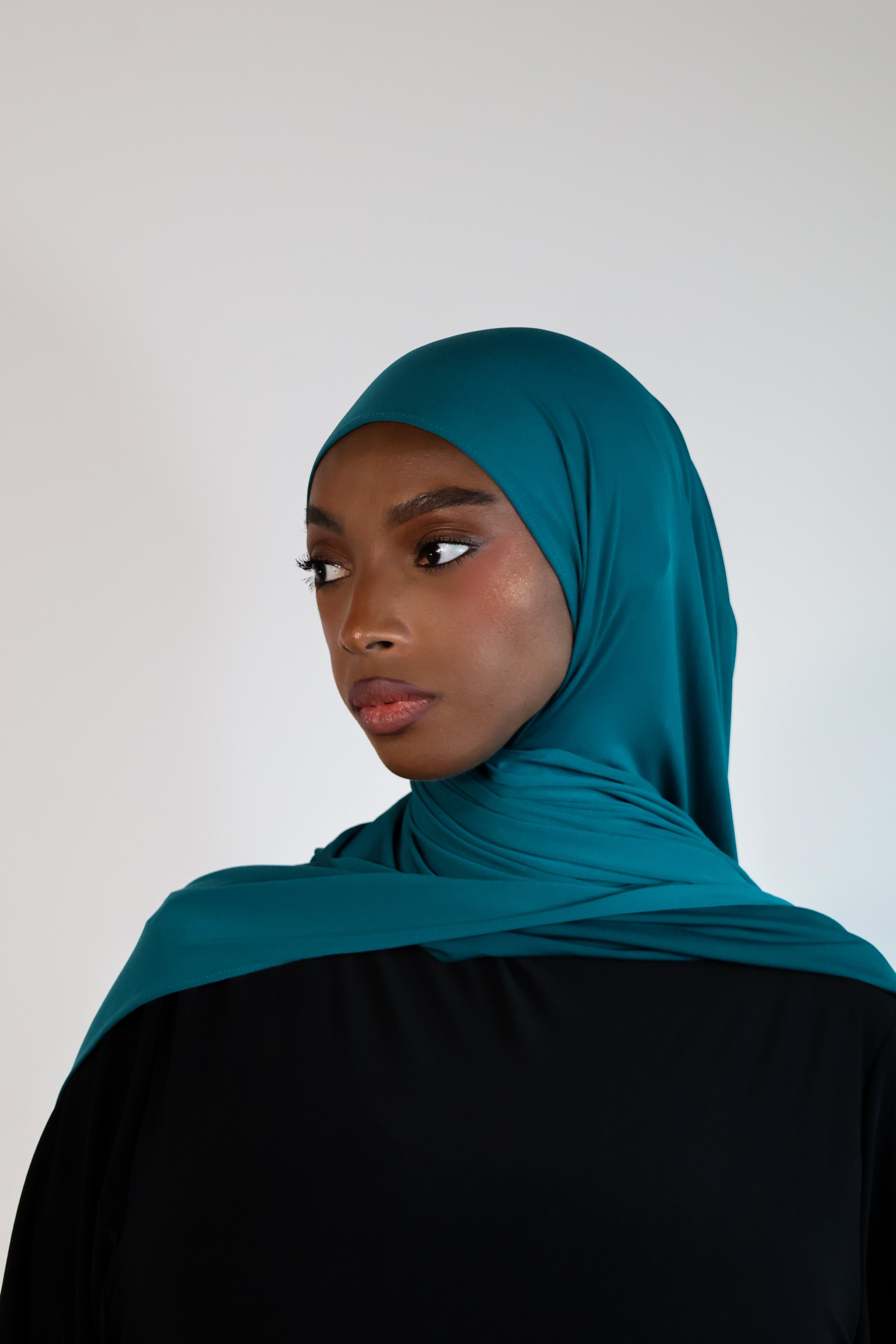 Hijab en jersey premium - Teal