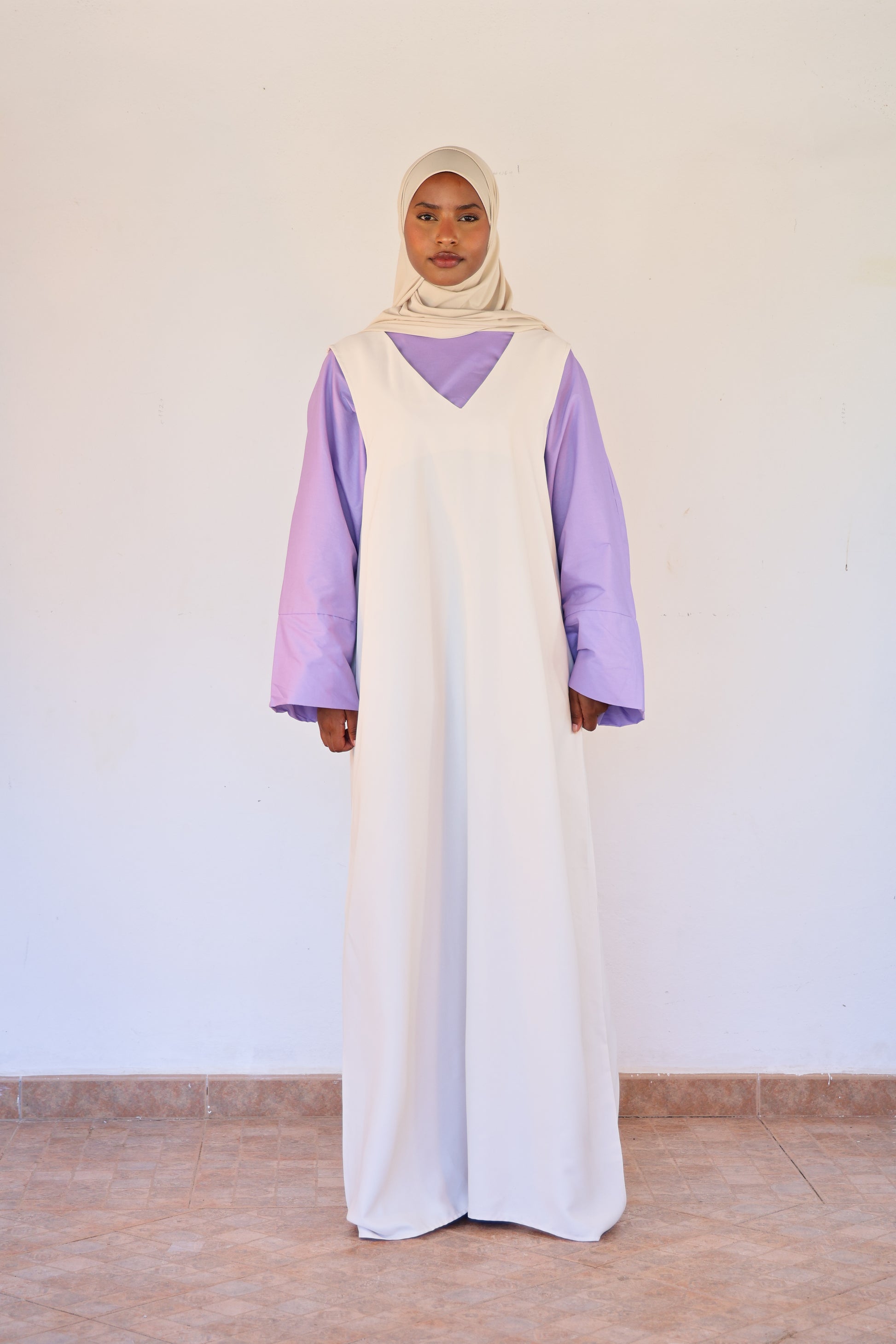 Robe sans manches - Beige
