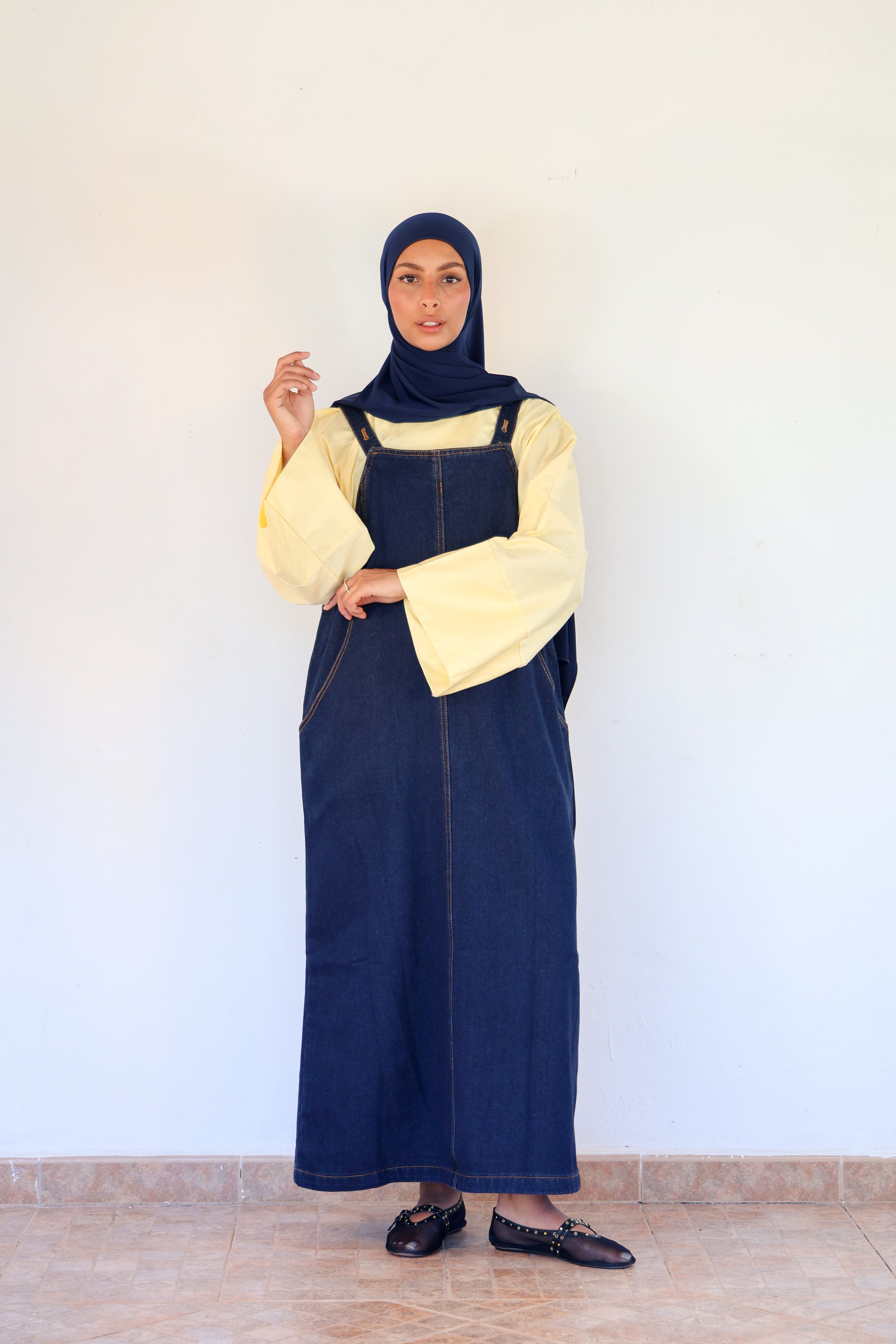 Salopette en jean - Brut