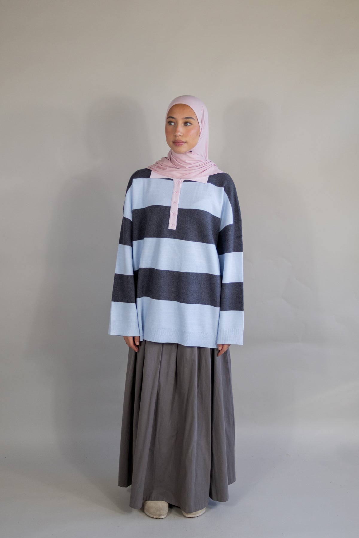 Pull marinière - Bleu