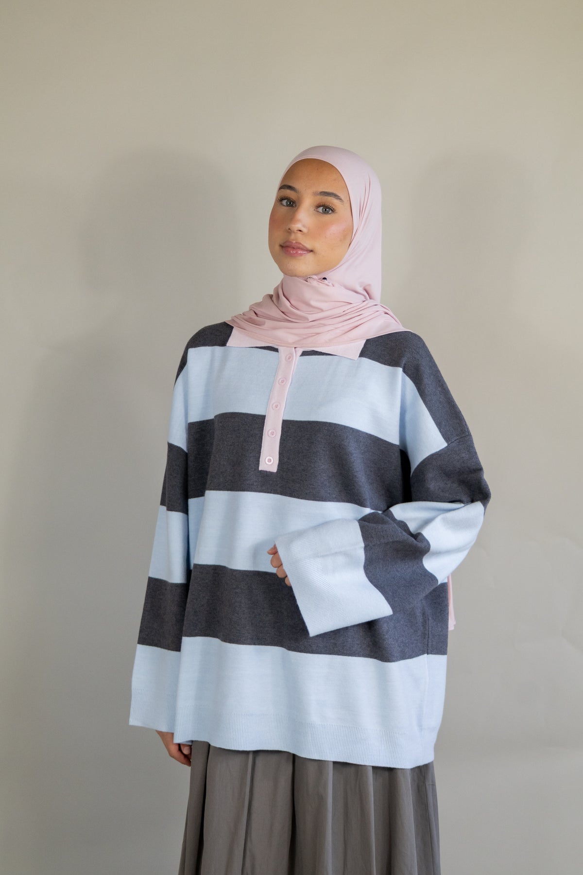 Pull marinière - Bleu