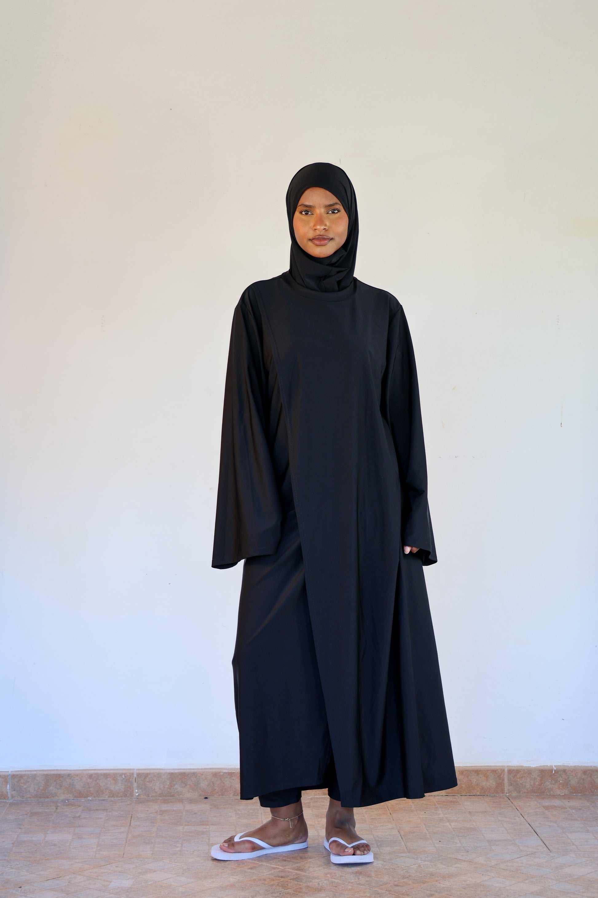 Burkini croisé - Noir