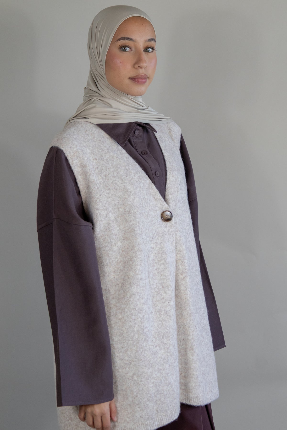 Gilet sans manches - Beige