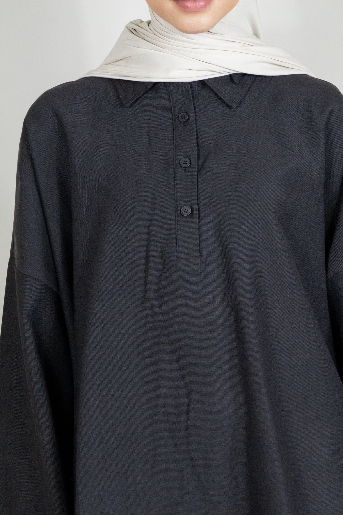 Chemise tencel - Noir