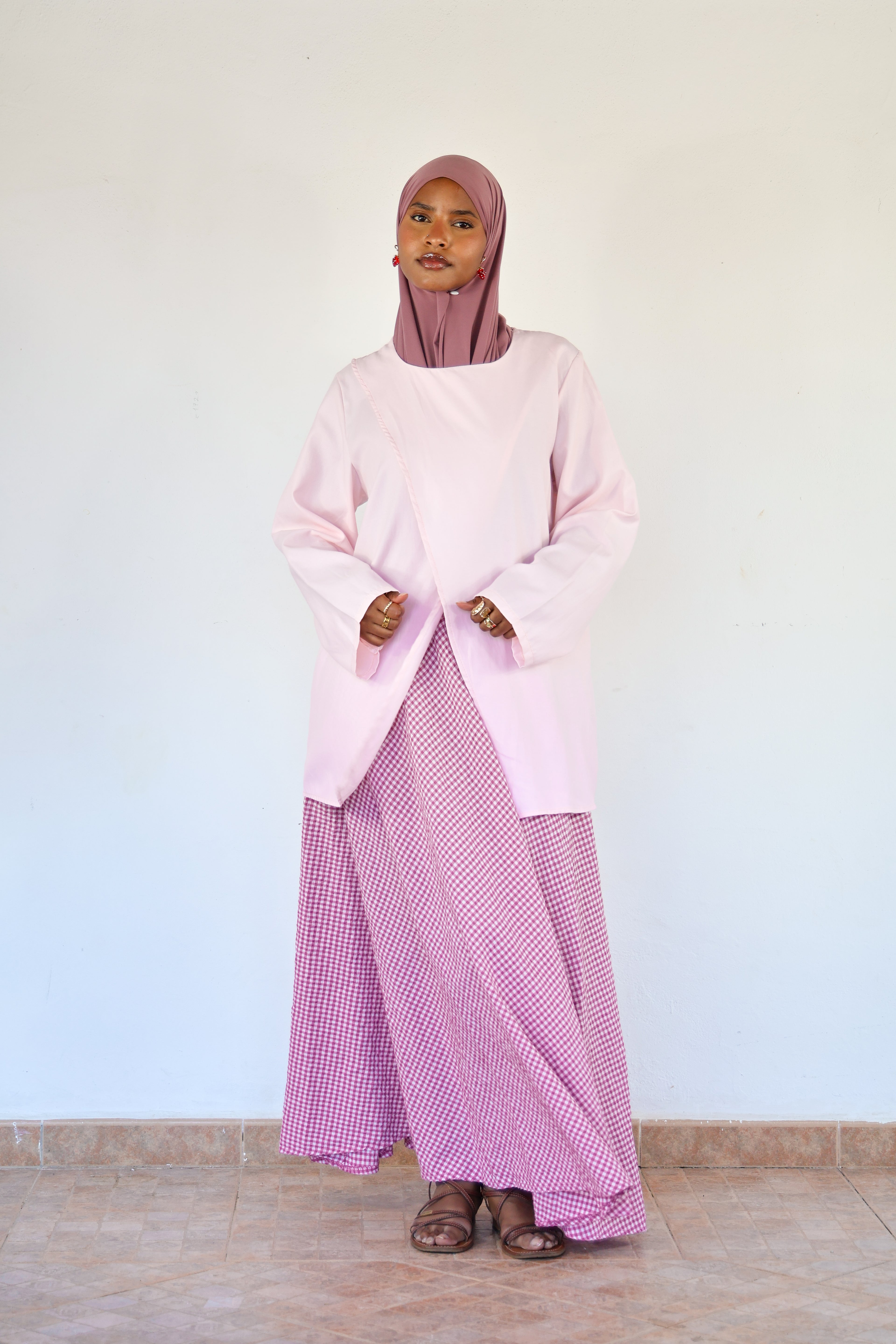 Crossover top - Pink