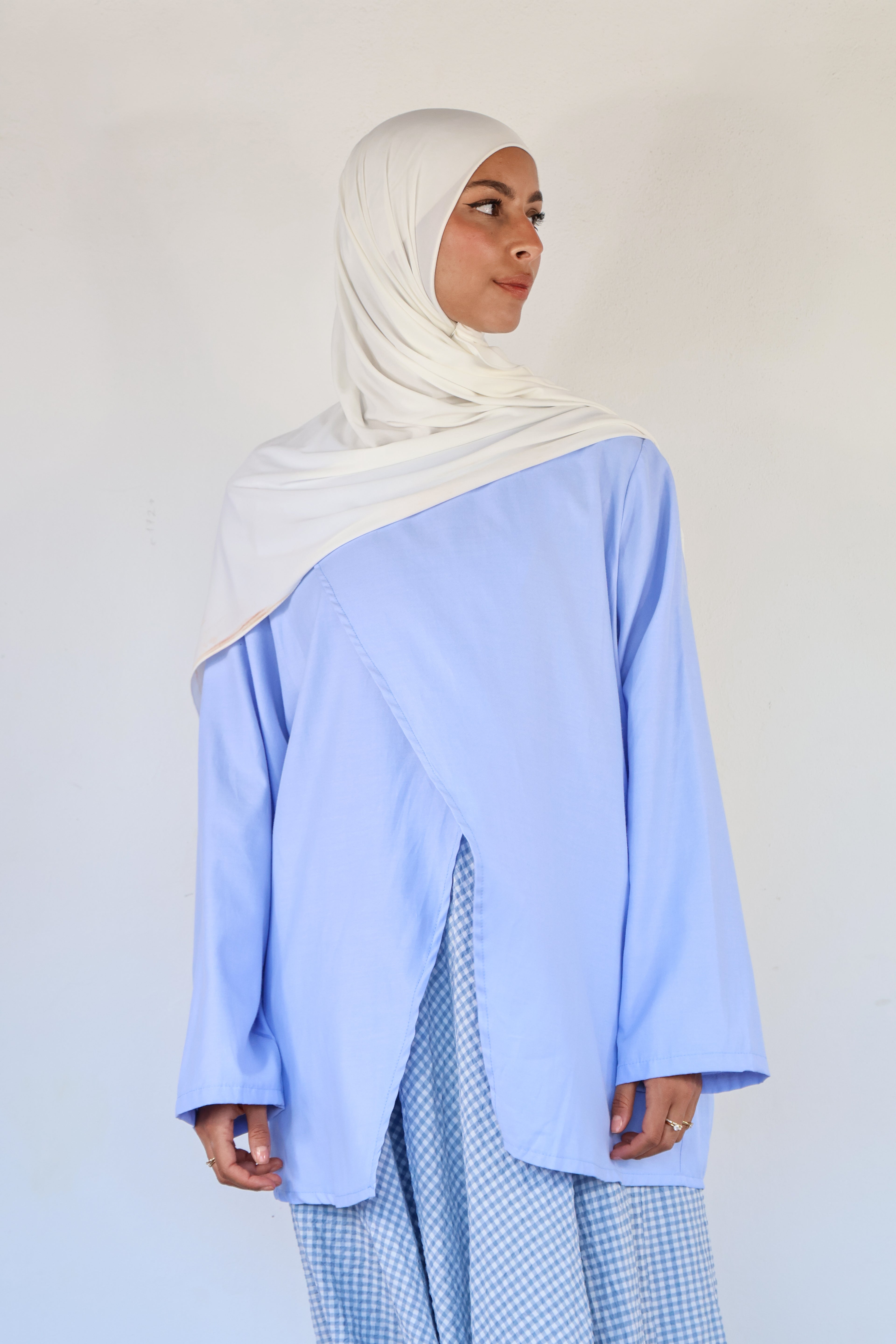 Crossover top - Sky blue