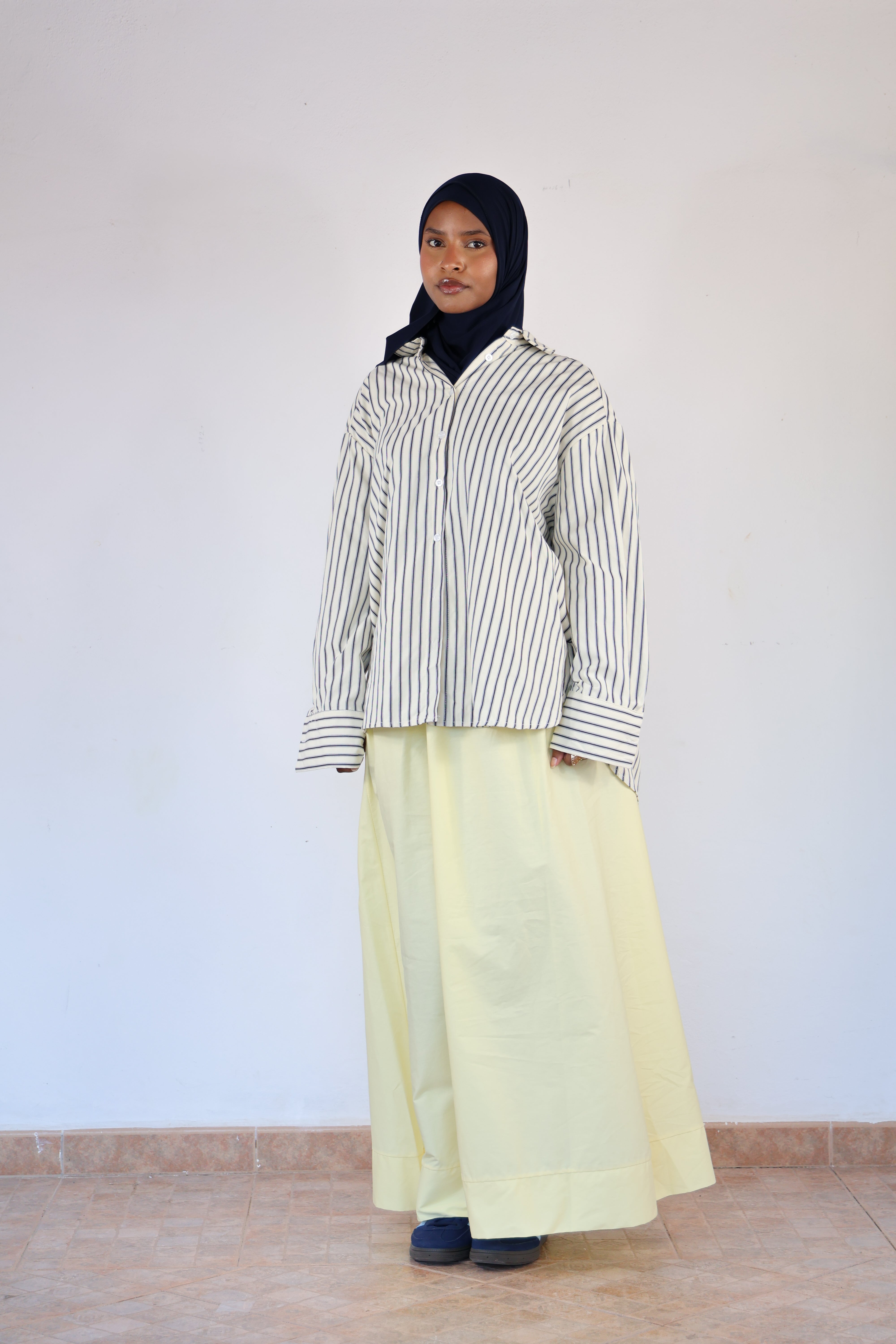 Jupe coton - Jaune beurre