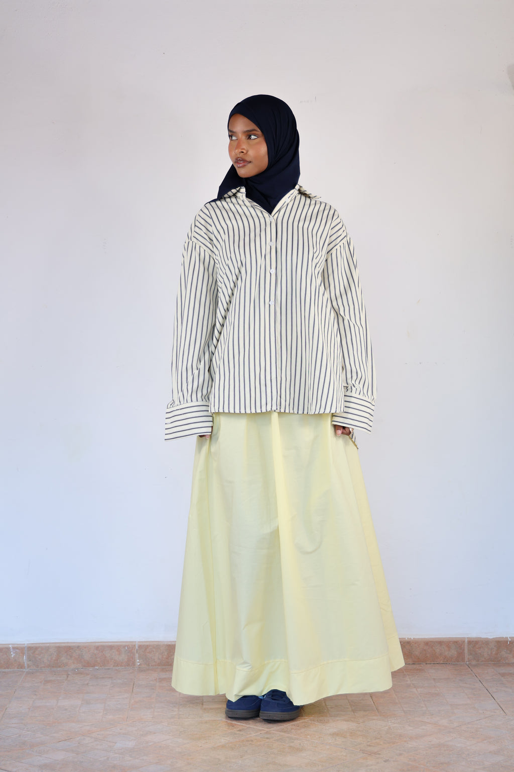 Jupe coton - Jaune beurre