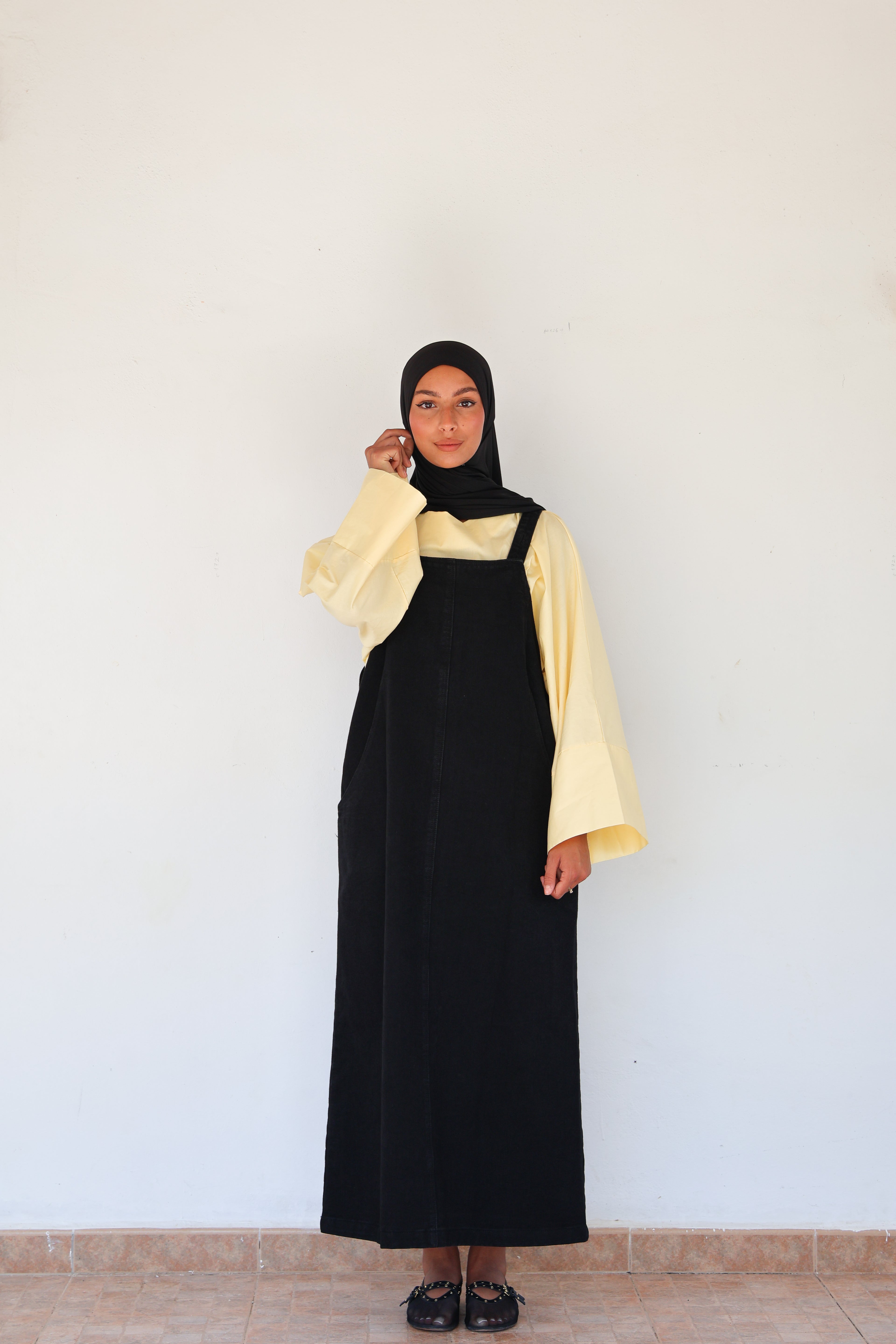 Denim overalls - Black