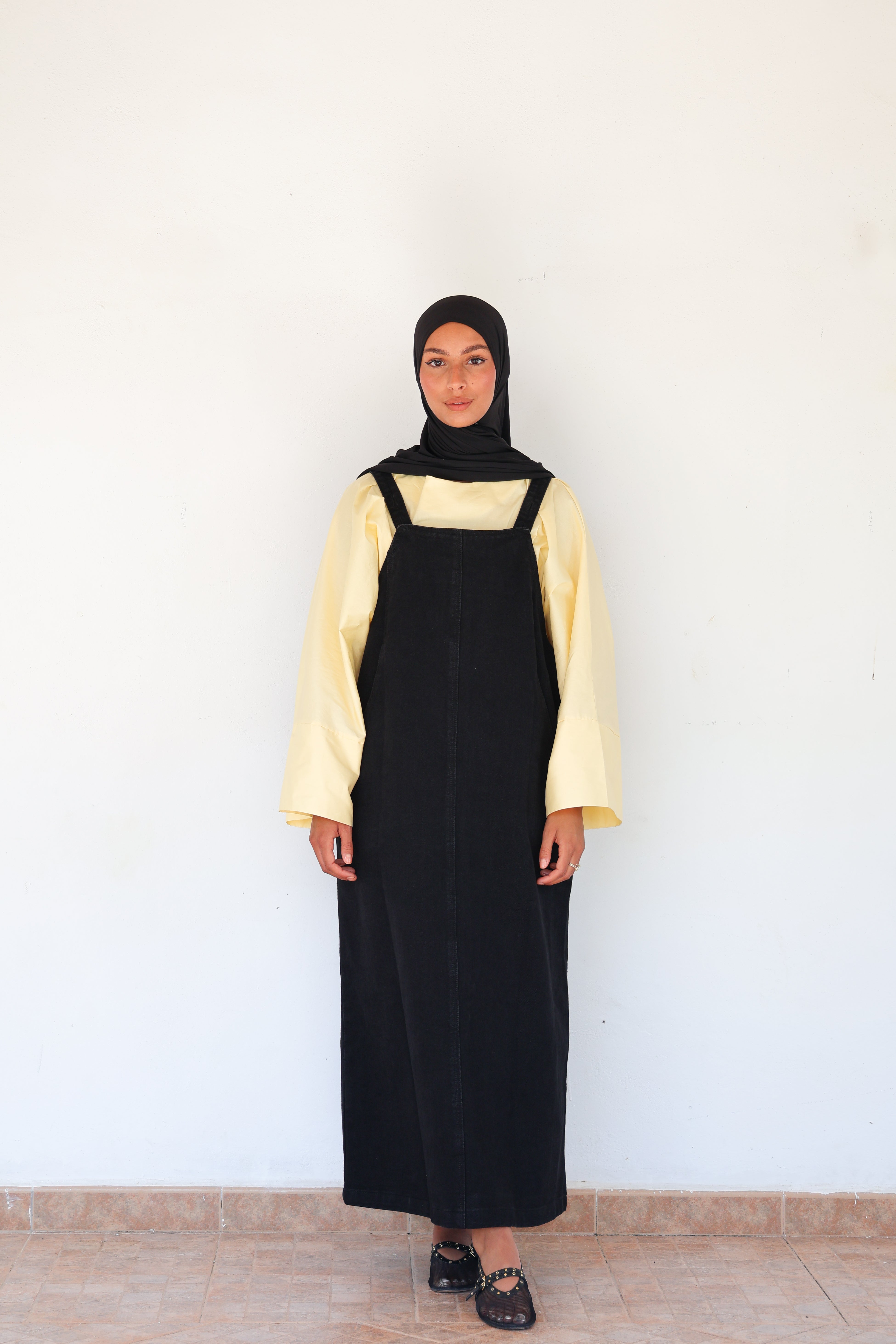 Salopette en jean - Noir