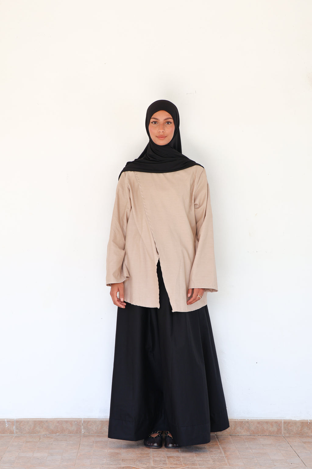 Cotton skirt - Black